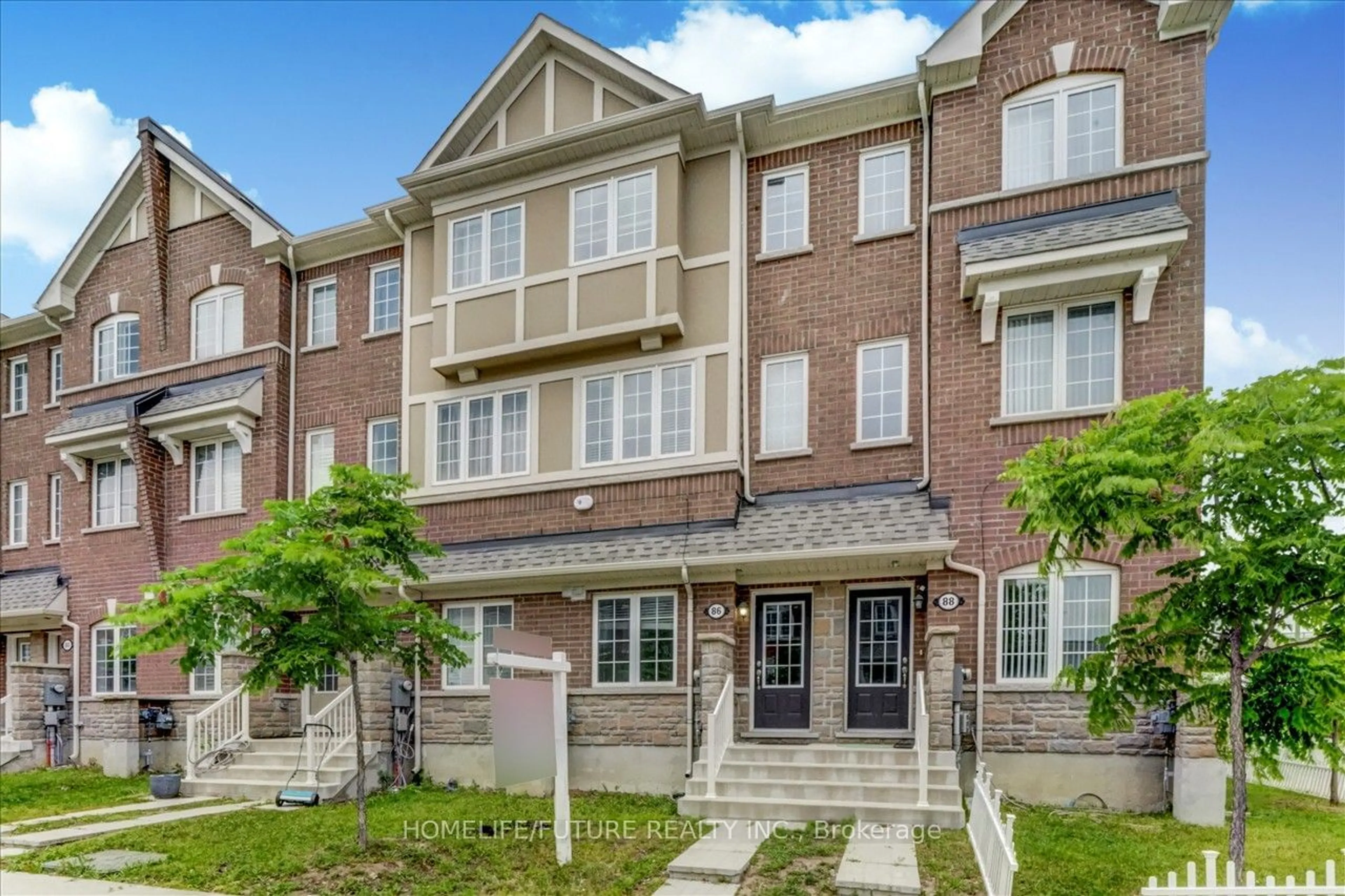 A pic from exterior of the house or condo, the street view for 86 Jolly Way, Toronto Ontario M1P 0E2