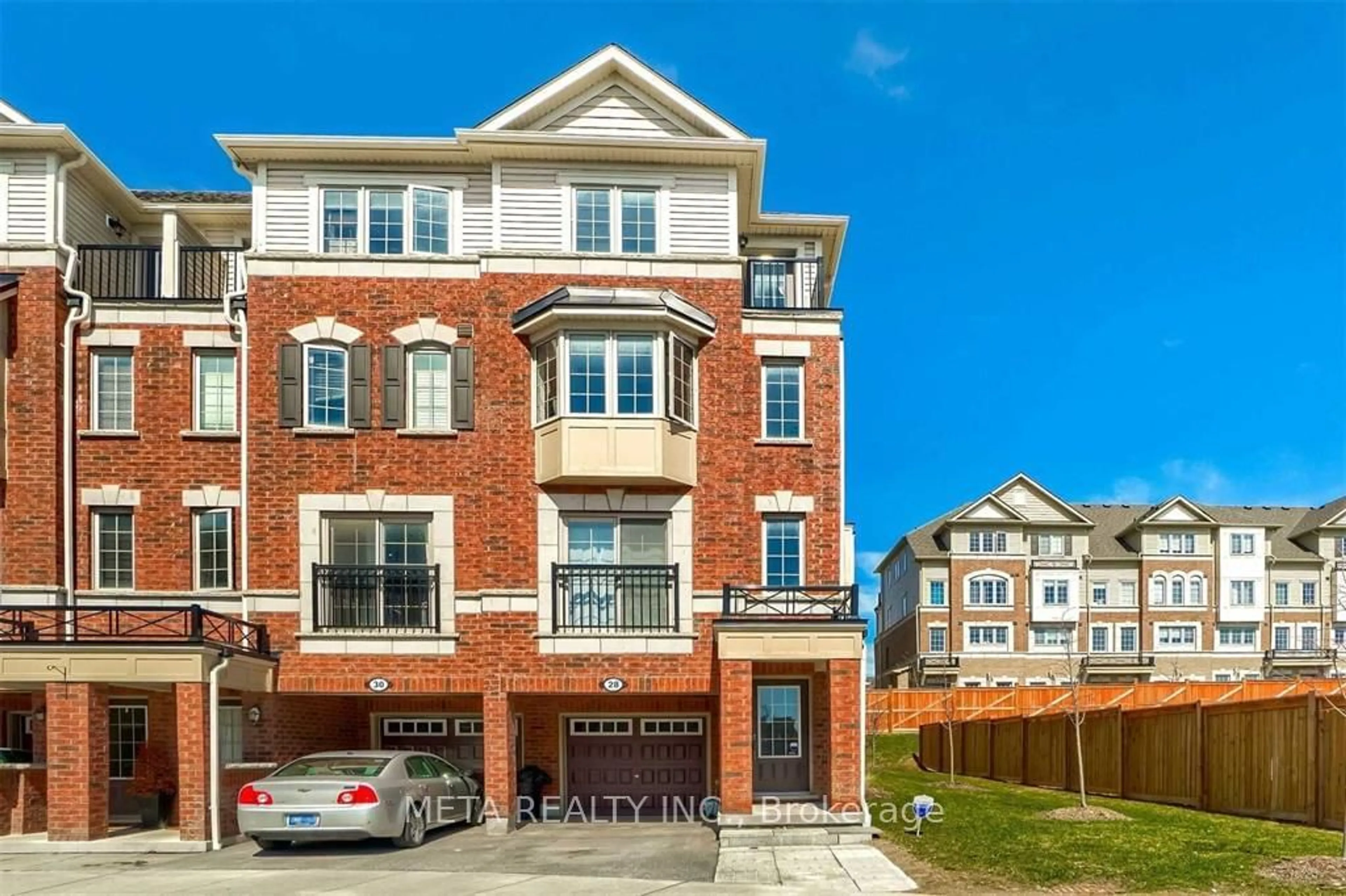 A pic from exterior of the house or condo, the street view for 28 Icy Note Path, Oshawa Ontario L1L 0L1