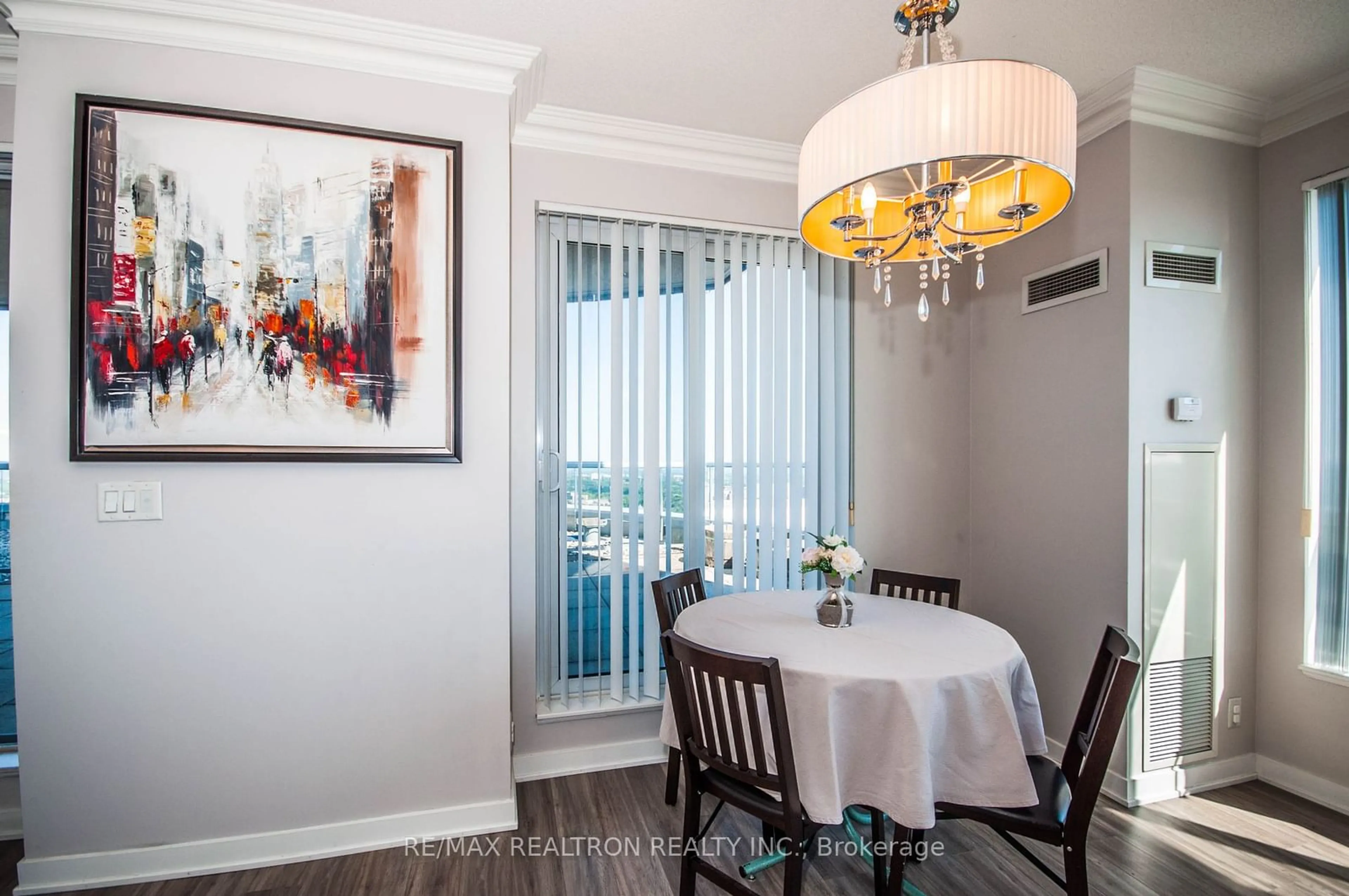 Dining room, wood floors, cottage for 38 Lee Centre Dr #Ph106, Toronto Ontario M1H 3J7