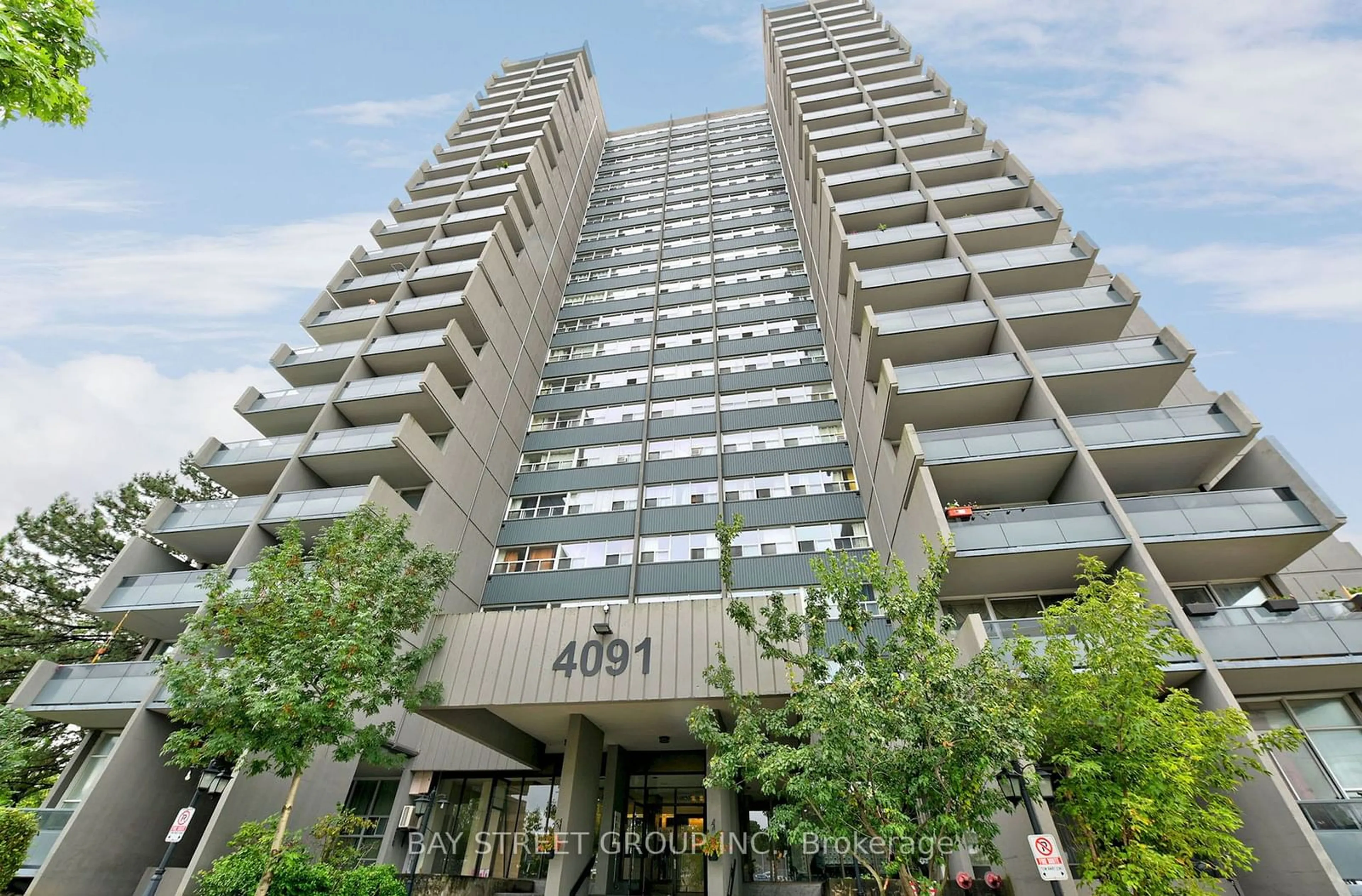 A pic from exterior of the house or condo, the front or back of building for 4091 Sheppard Ave #702, Toronto Ontario M1S 3H2