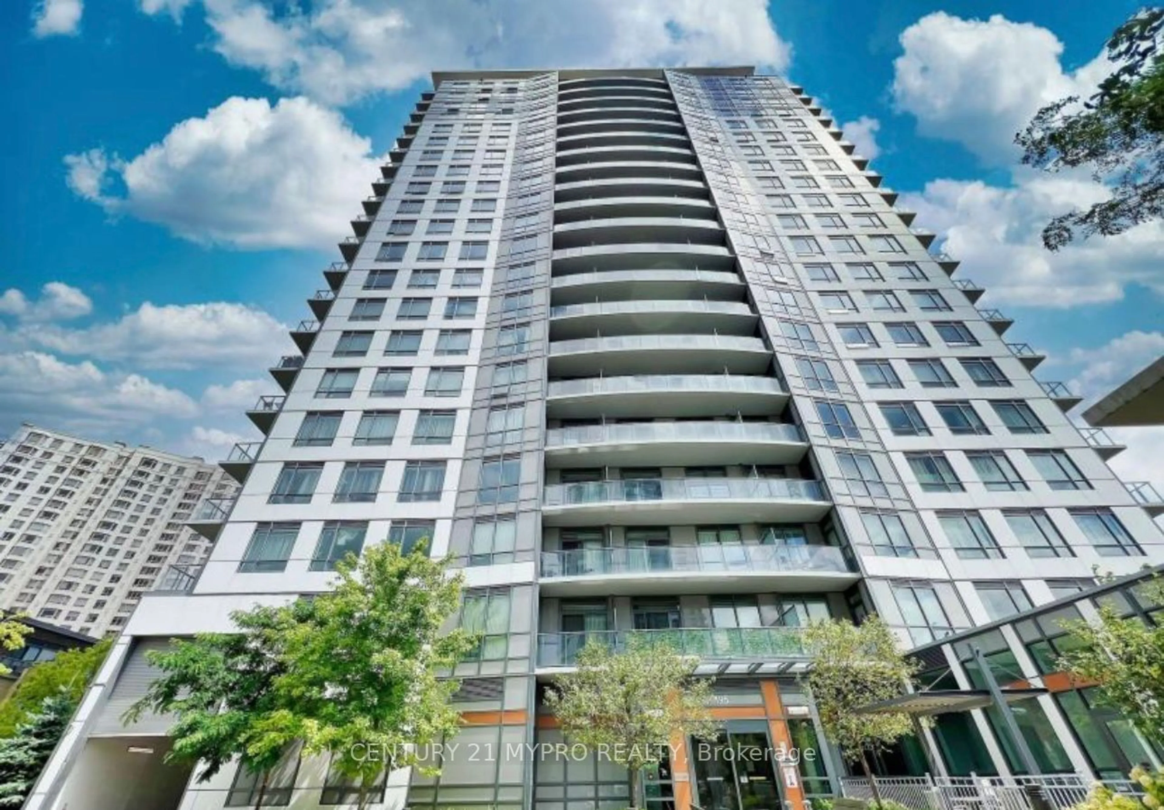 A pic from exterior of the house or condo, the front or back of building for 195 Bonis Ave #703, Toronto Ontario M1T 0A5