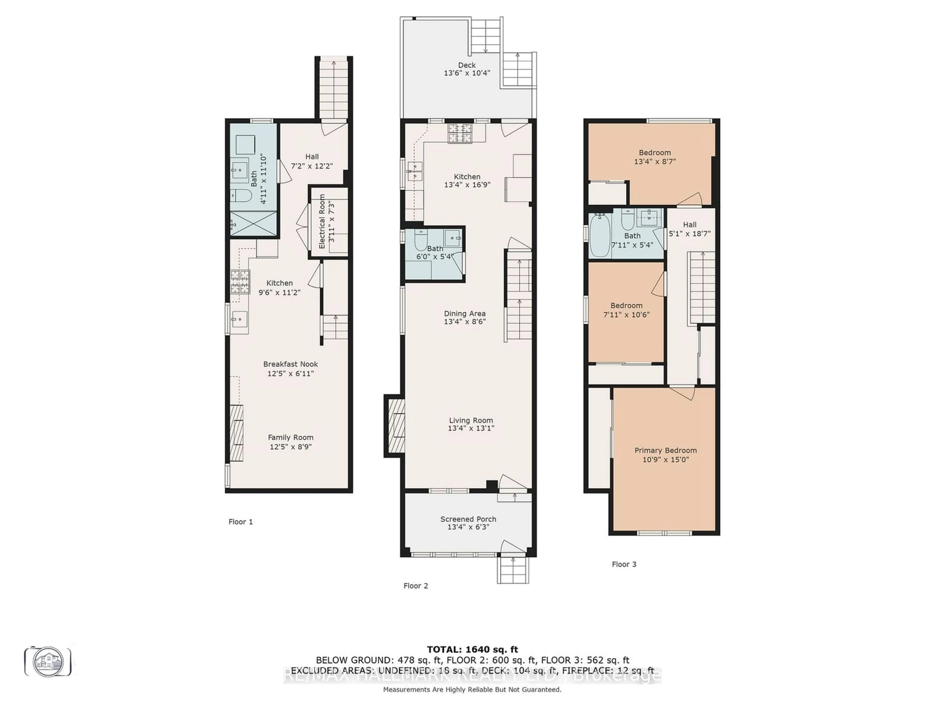 Floor plan for 43 Baltic Ave, Toronto Ontario M4J 1S1