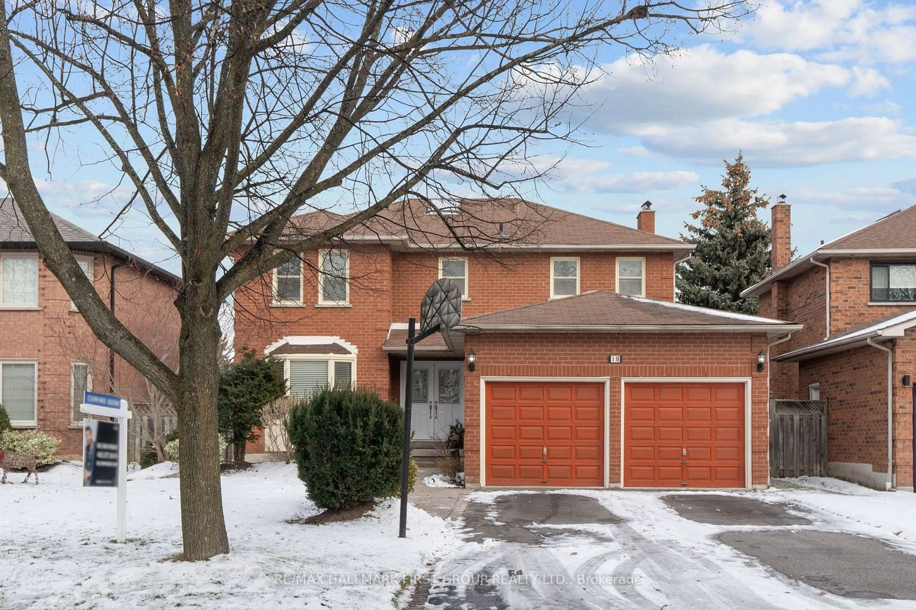 A pic from exterior of the house or condo, the street view for 18 Intrepid Dr, Whitby Ontario L1N 8R7