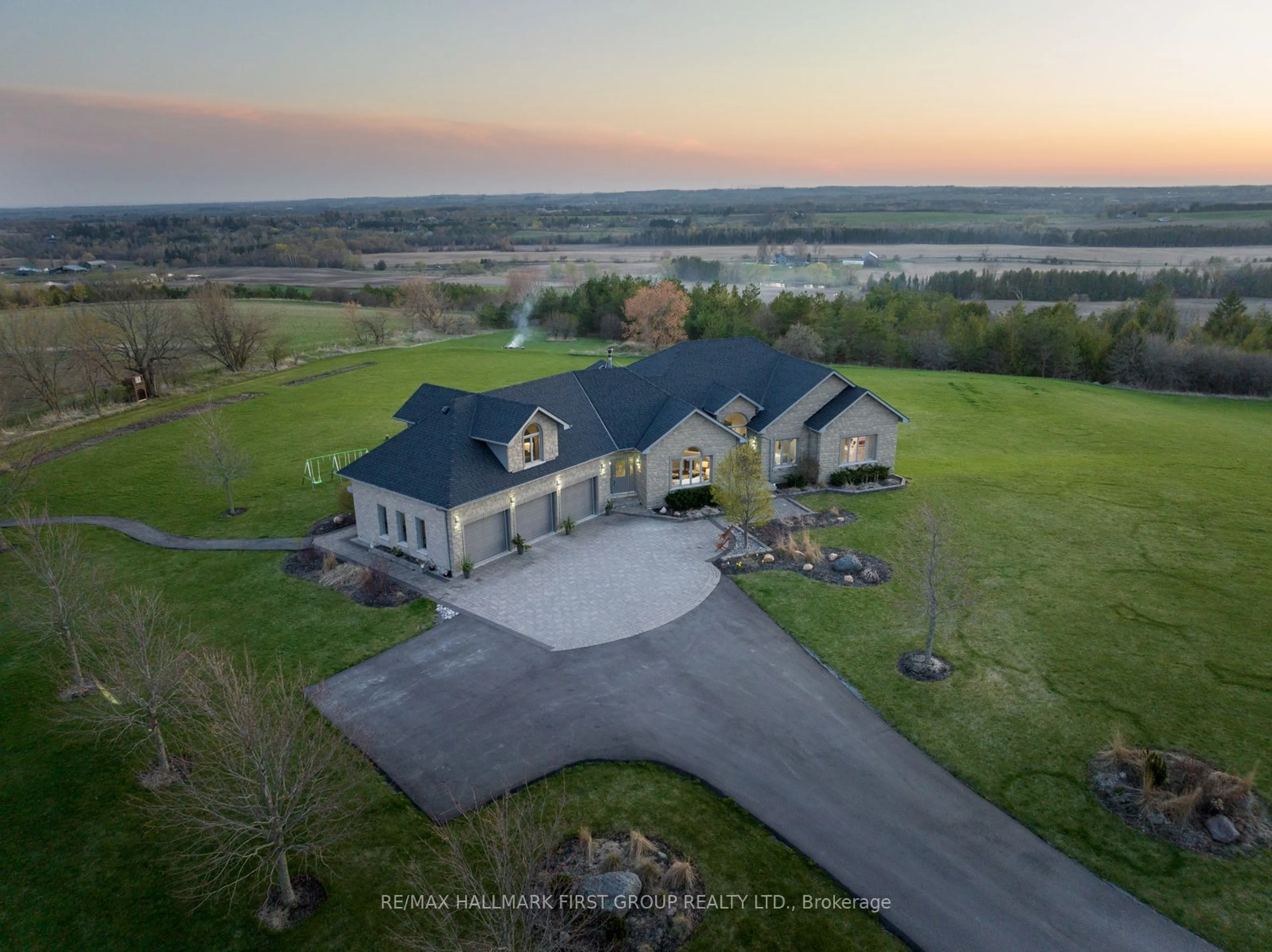 A pic from outside/outdoor area/front of a property/back of a property/a pic from drone, water/lake/river/ocean view for 7472 Aked Rd, Clarington Ontario L1C 3K6