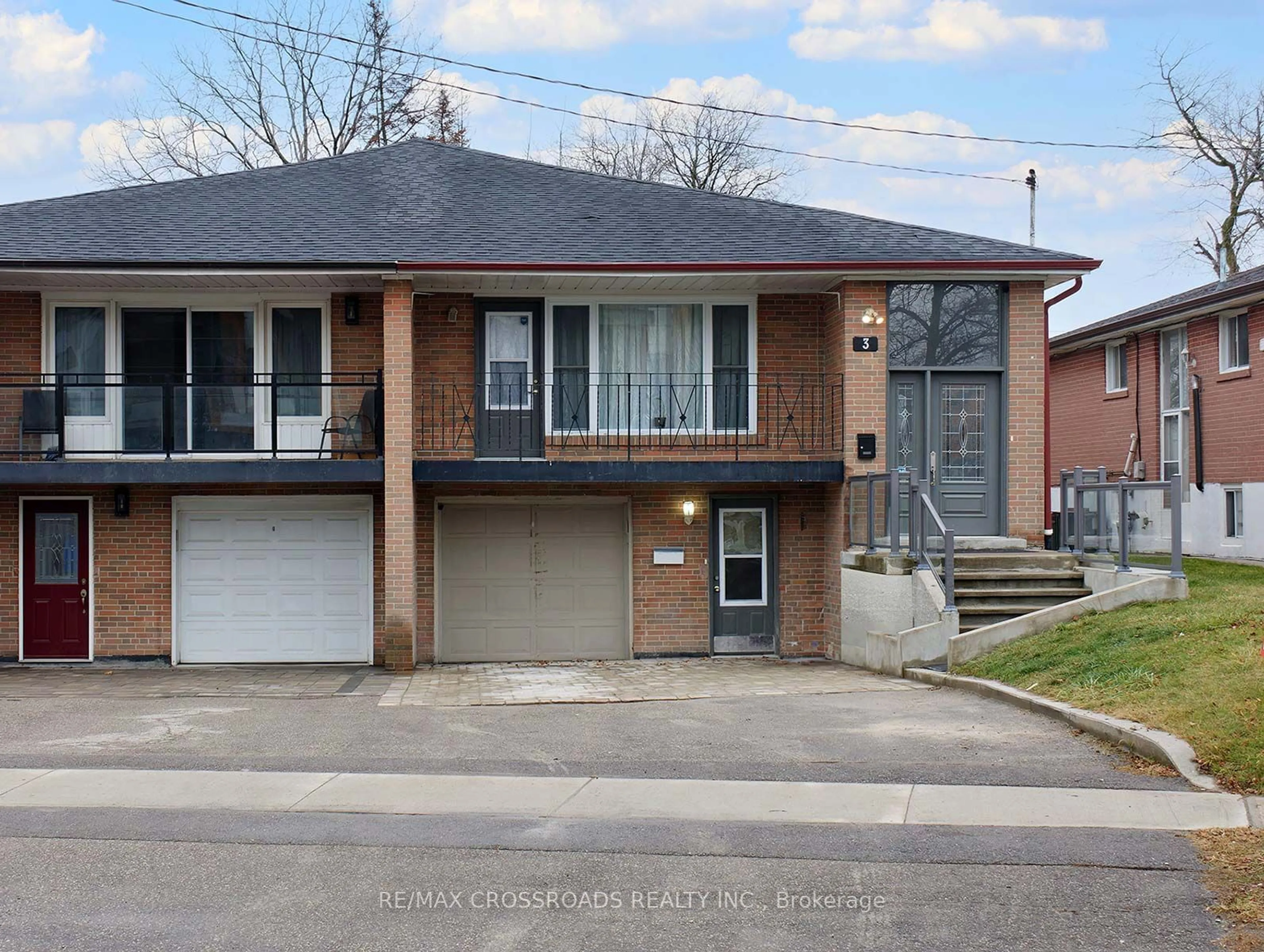 Home with brick exterior material, street for 3 Horton Blvd, Toronto Ontario M1J 1K7