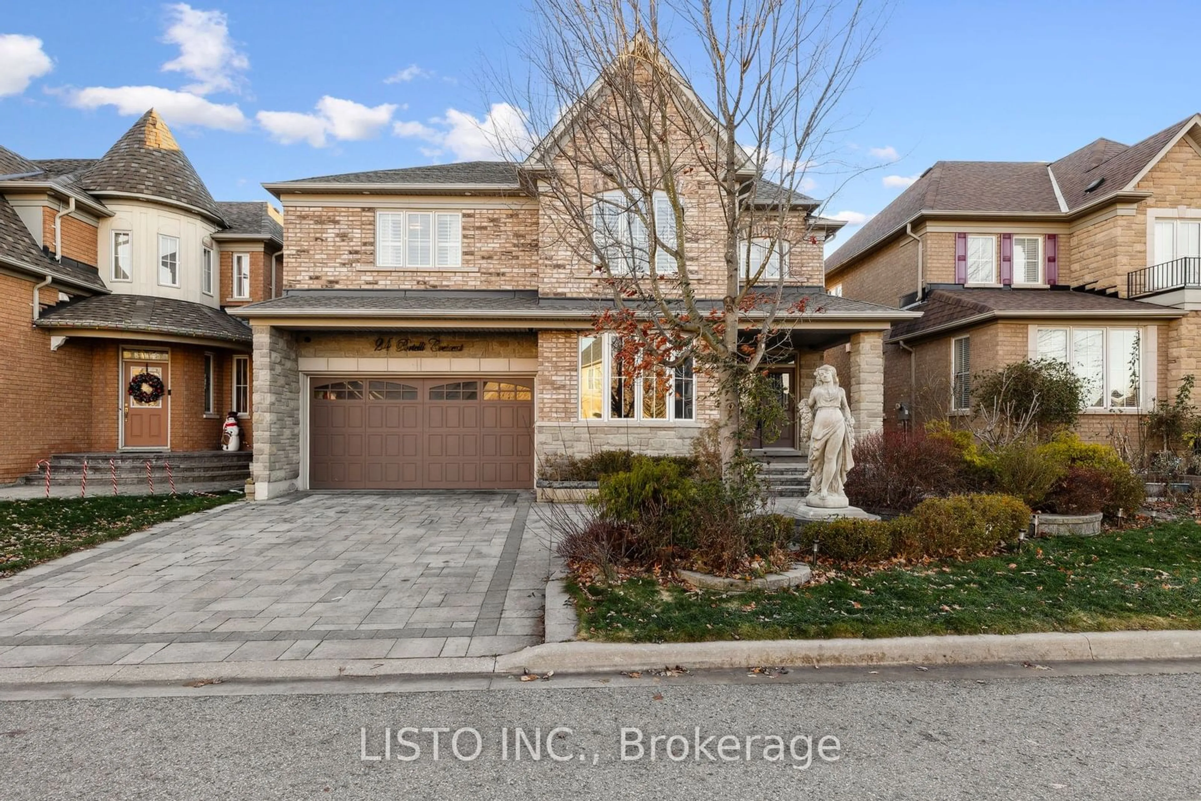 Home with brick exterior material, street for 24 Portelli Cres, Ajax Ontario L1Z 0C3