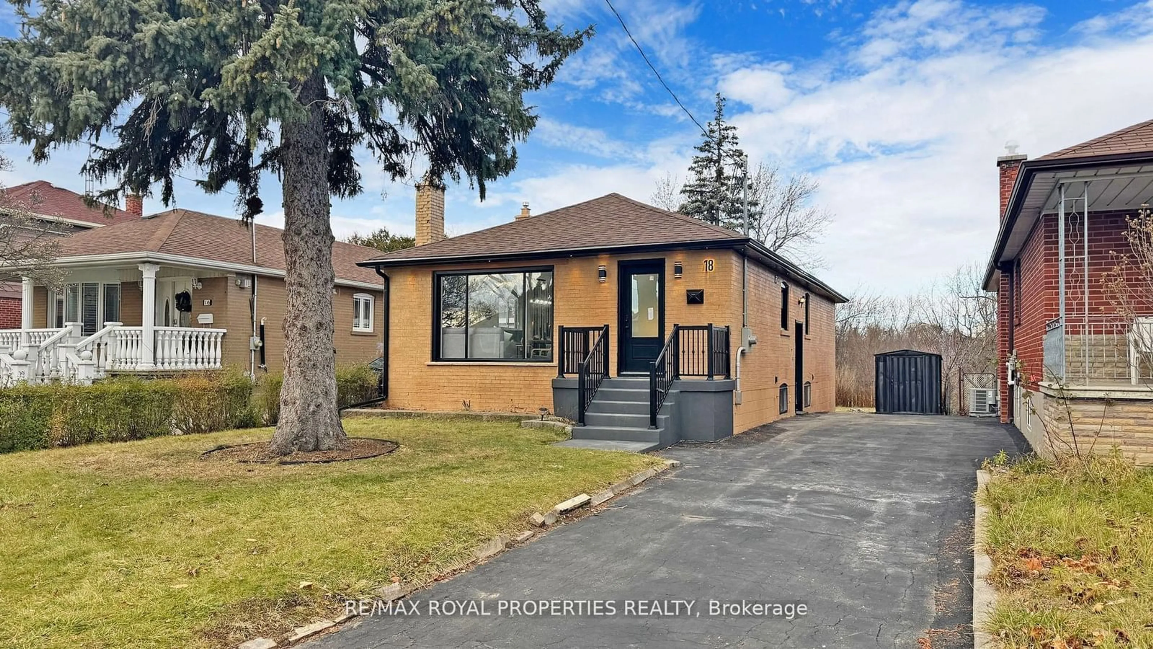 Home with brick exterior material, street for 18 Graylee Ave, Toronto Ontario M1J 1M6