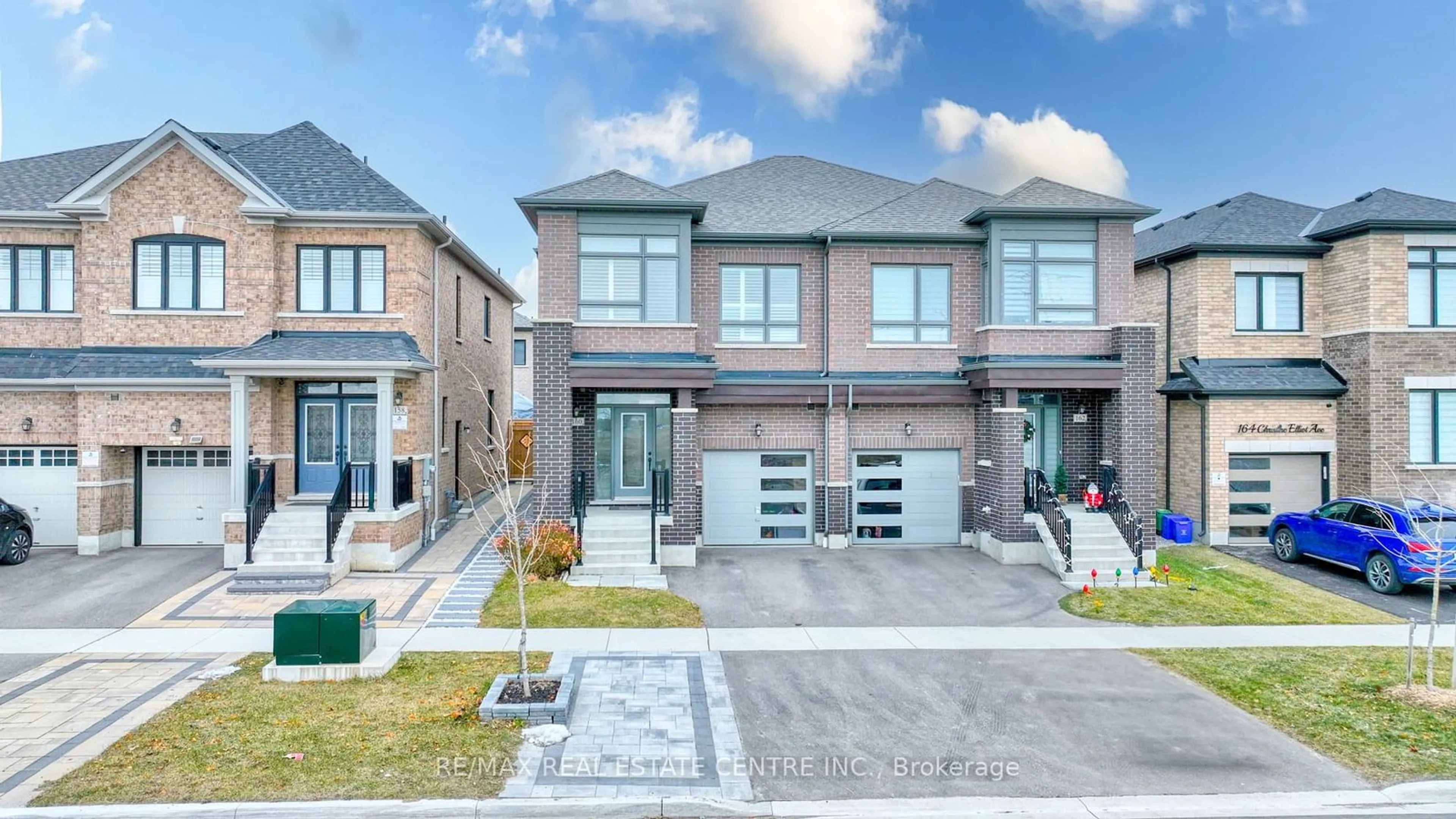 Home with brick exterior material, street for 160 Christine Elliott Ave, Whitby Ontario L1P 0L4