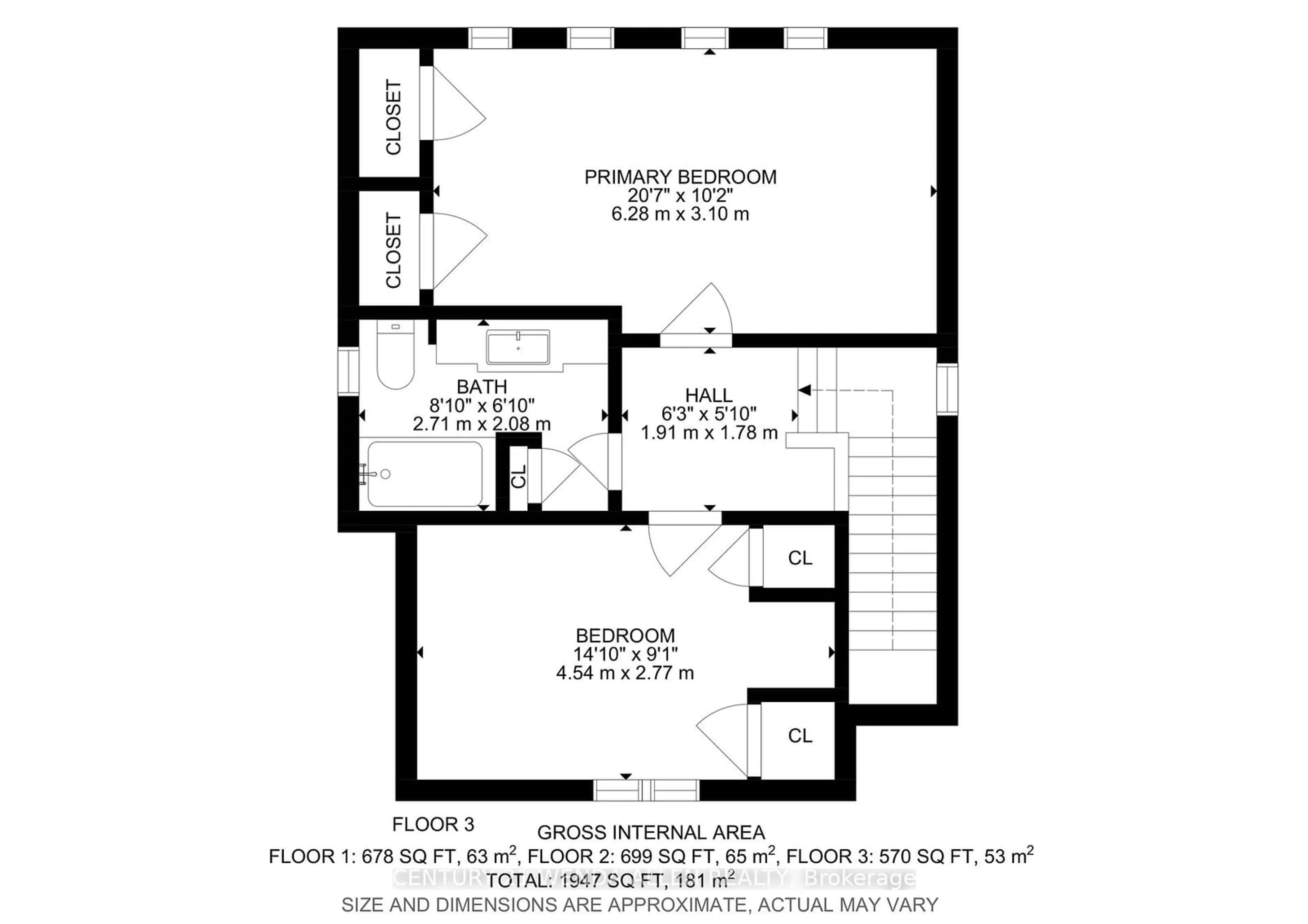 Floor plan for 995 Cedar St, Oshawa Ontario L1J 3R5