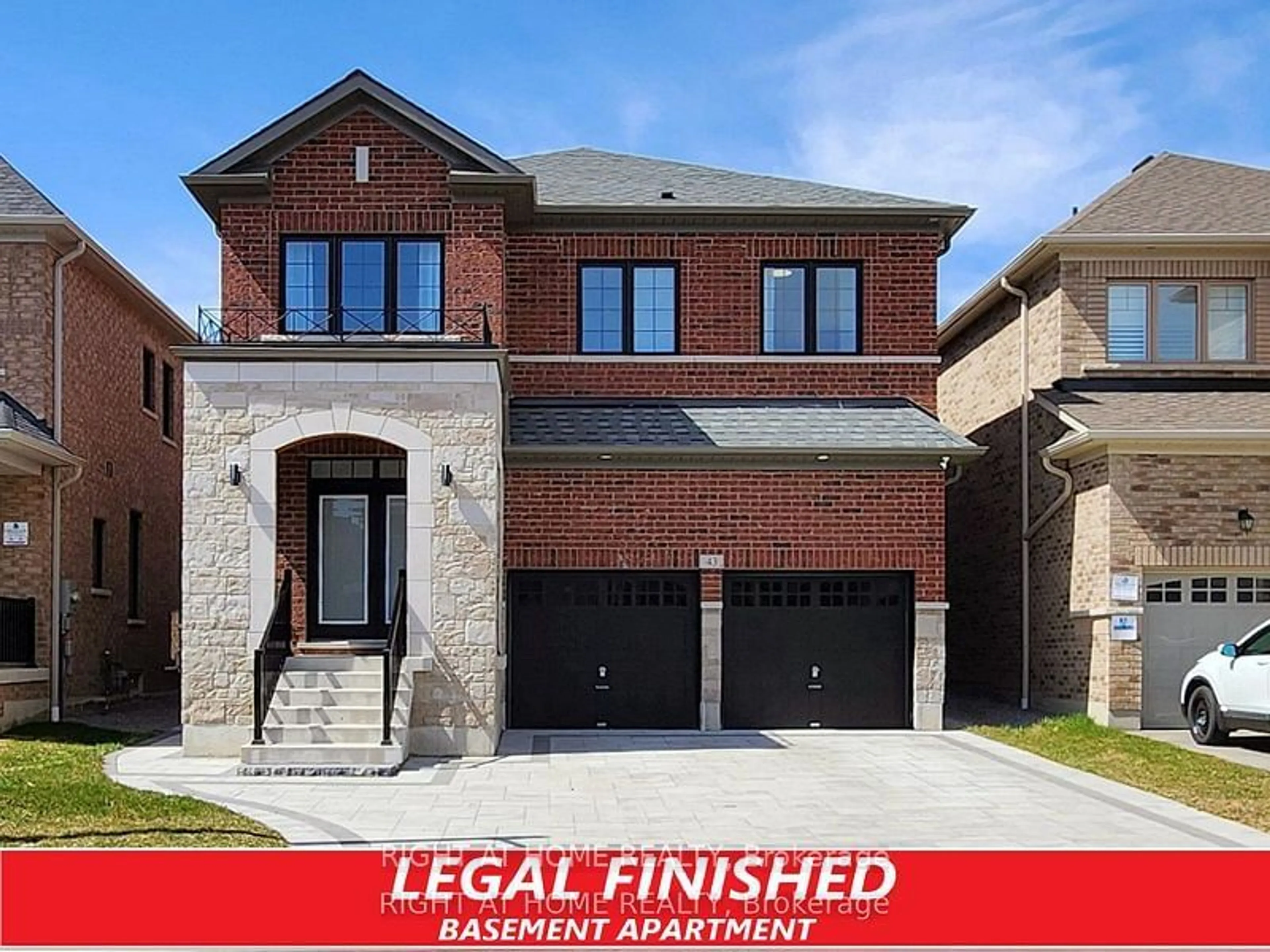 Home with brick exterior material, street for 43 Walter Clifford Nesb Dr, Whitby Ontario L1P 0G5