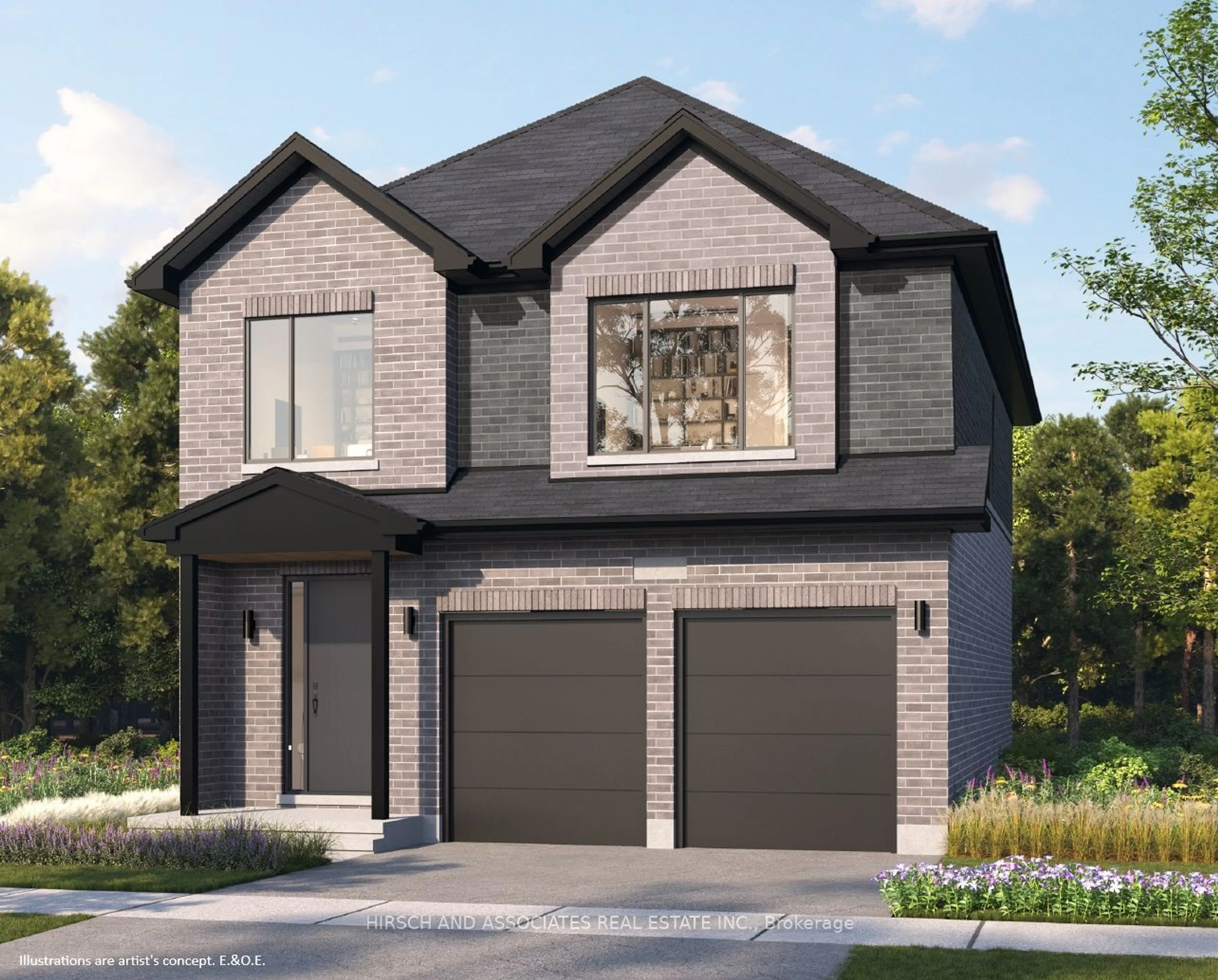 Home with brick exterior material, street for Lot 16 Robert Attersley Dr Dr, Whitby Ontario L1R 0B6