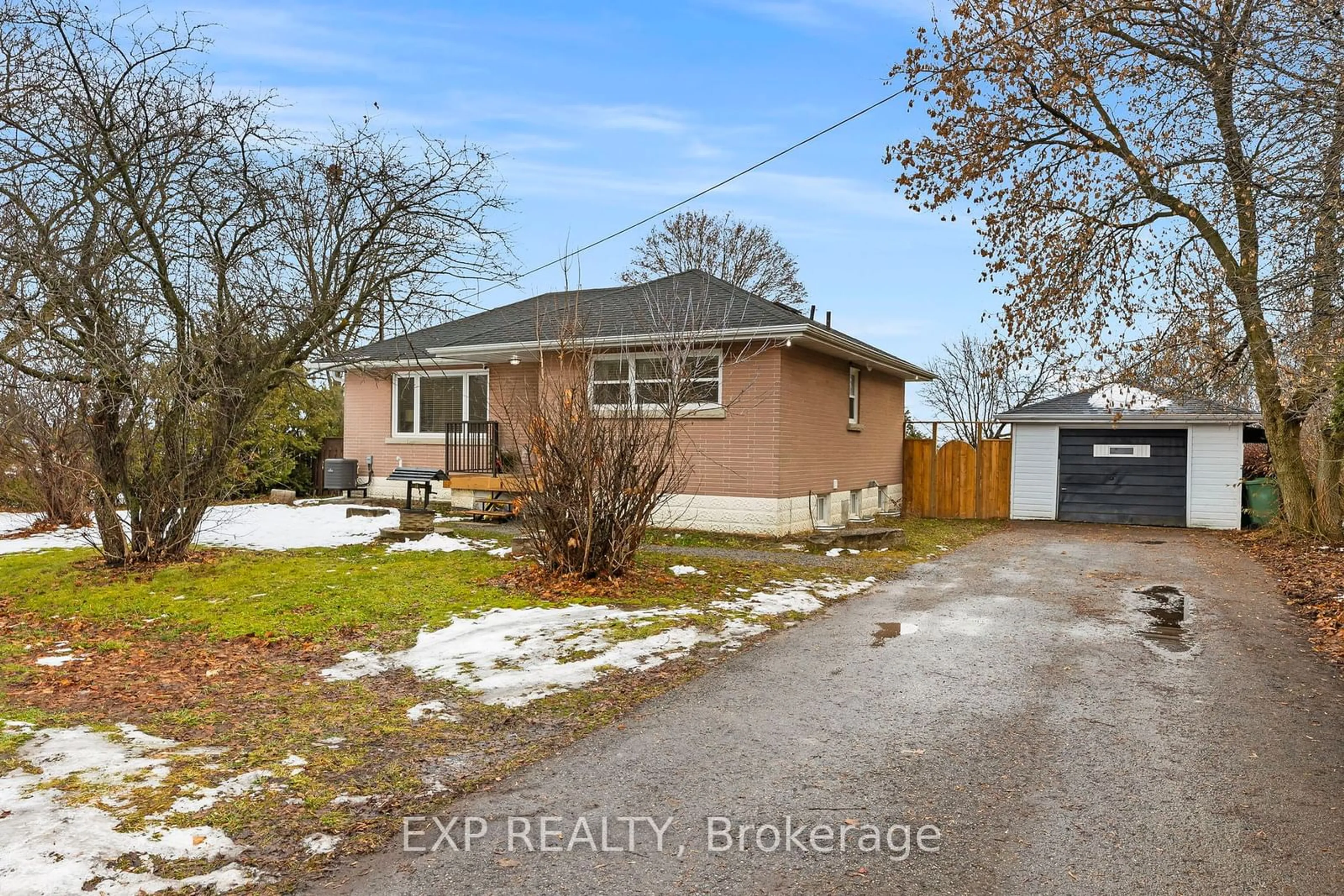 Home with brick exterior material, street for 4030 Highway 7a Rd, Scugog Ontario L0B 1K0