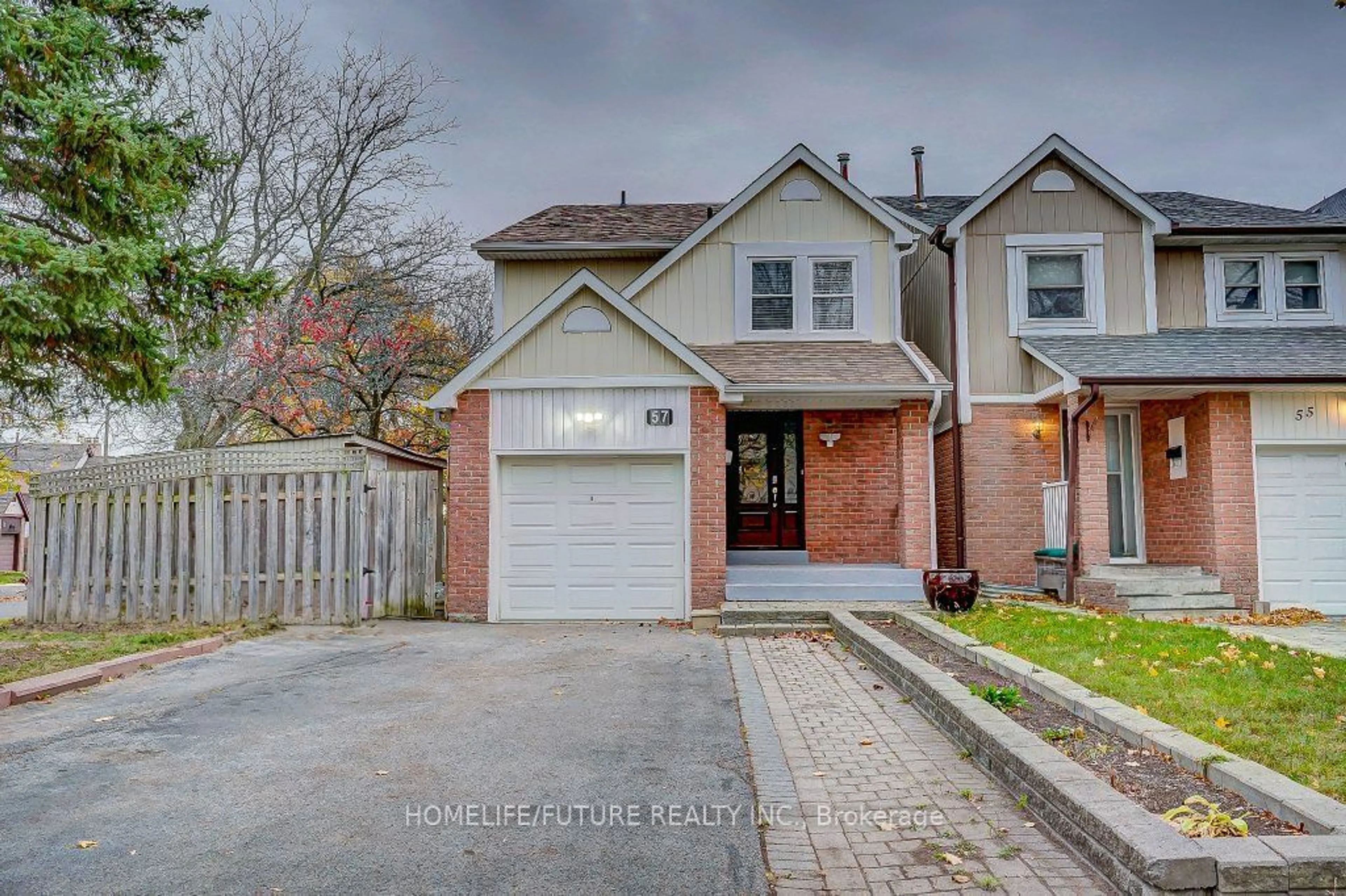 Home with brick exterior material, street for 57 Roughfield Cres, Toronto Ontario M1S 4K3