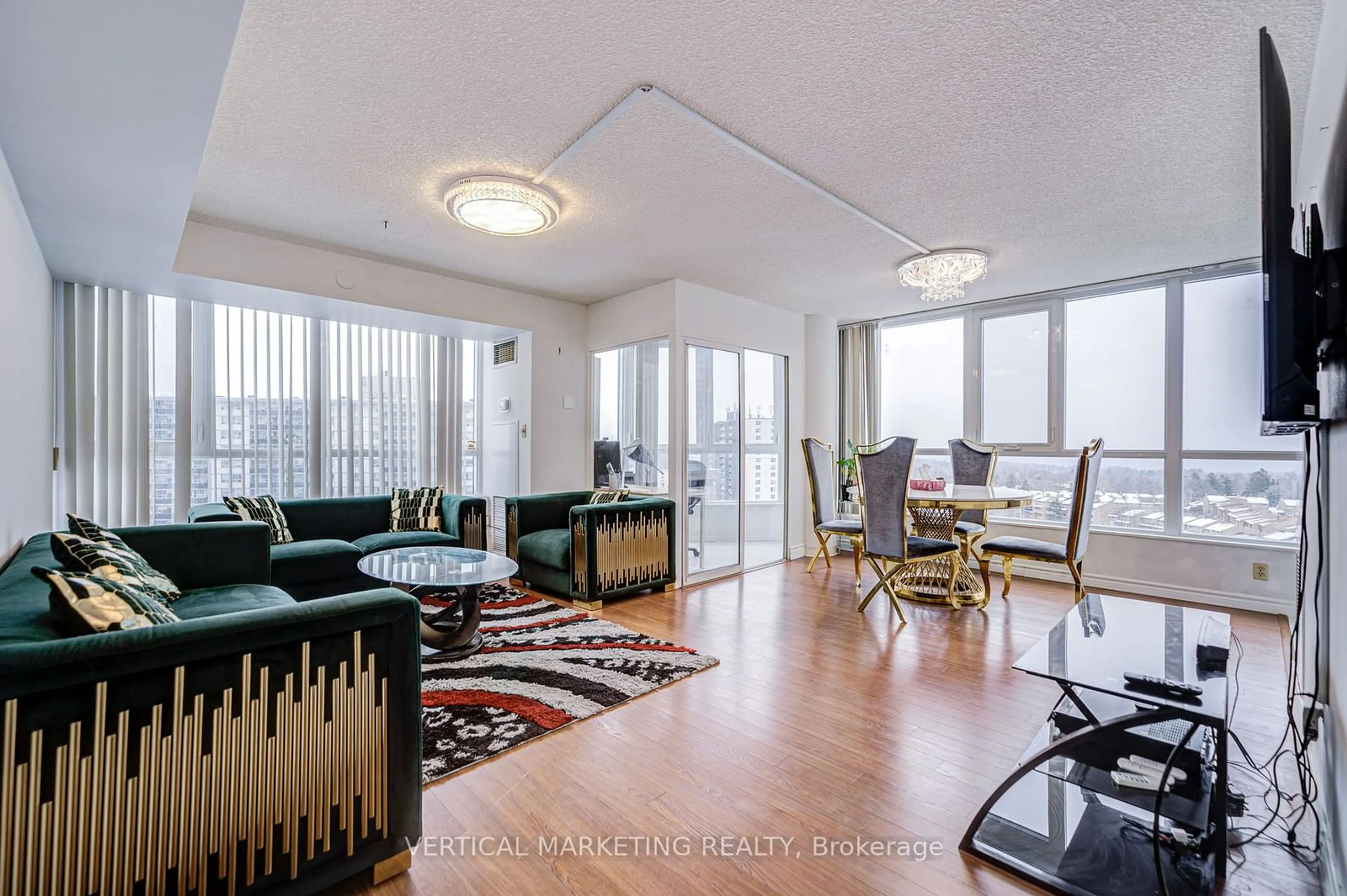 Living room with furniture, unknown for 3231 Eglinton Ave #1408B, Toronto Ontario M1J 3N5