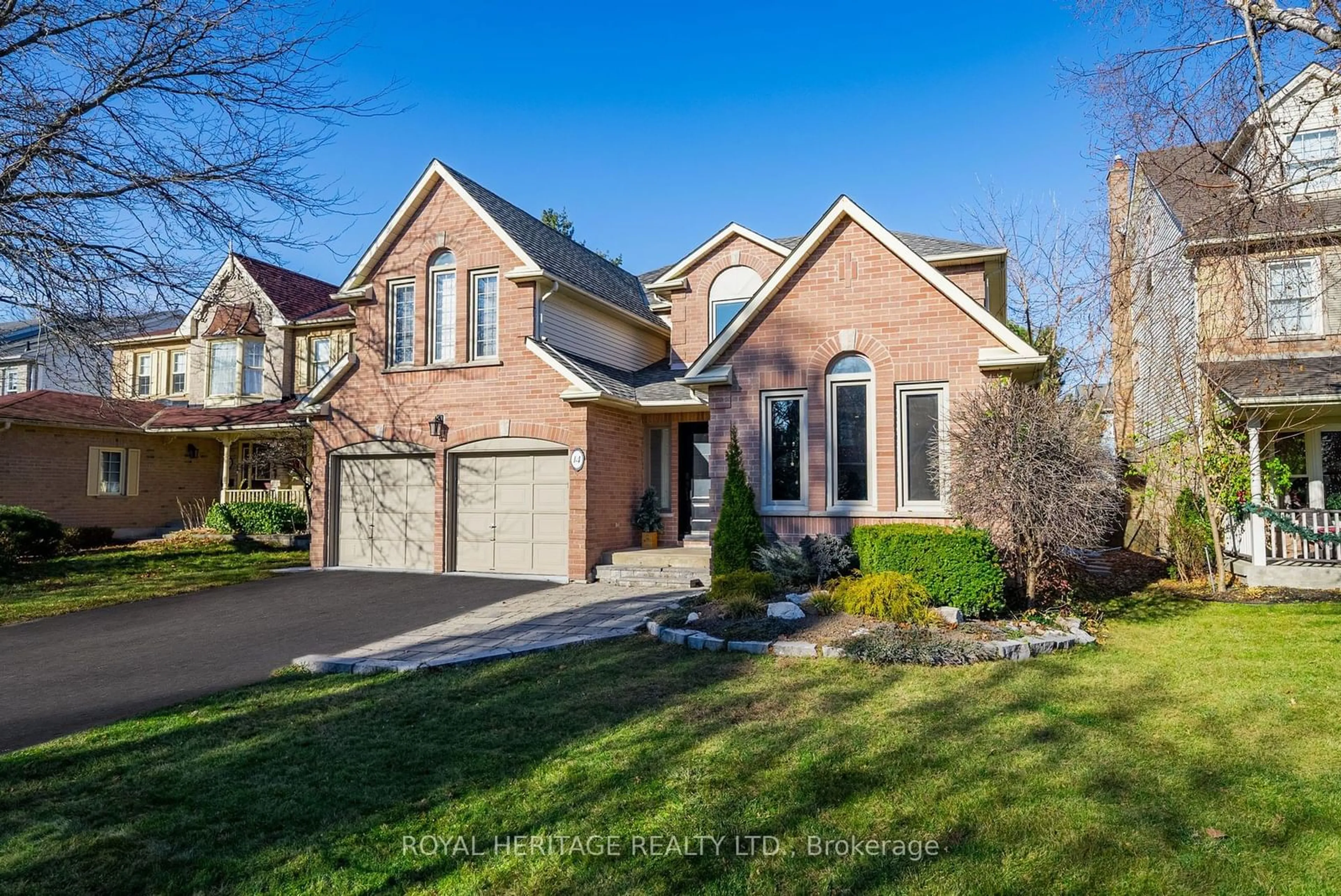 Home with brick exterior material, street for 14 Balsdon Cres, Whitby Ontario L1P 1L5