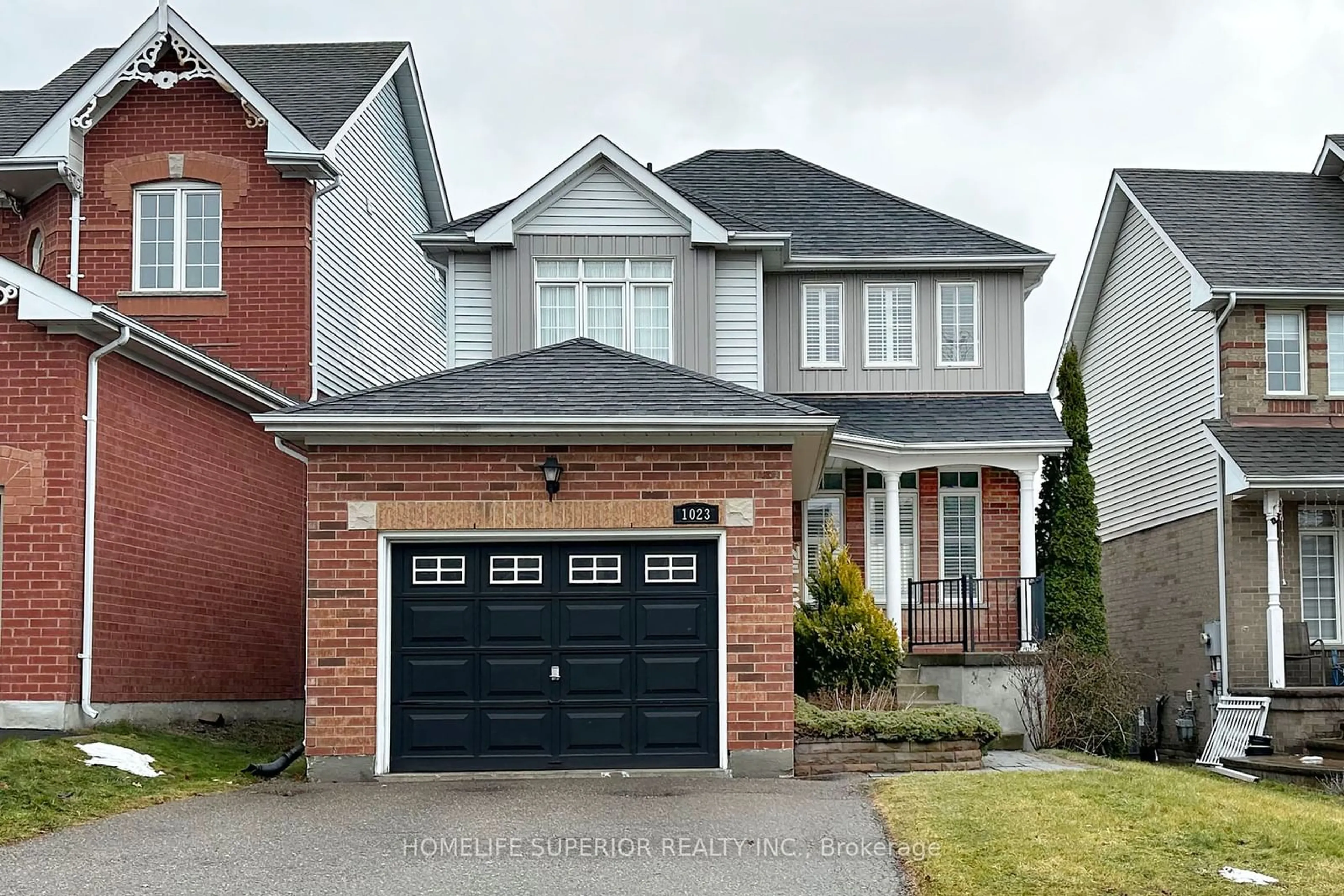 Home with brick exterior material, street for 1023 TIMBERLAND Cres, Oshawa Ontario L1K 2L9