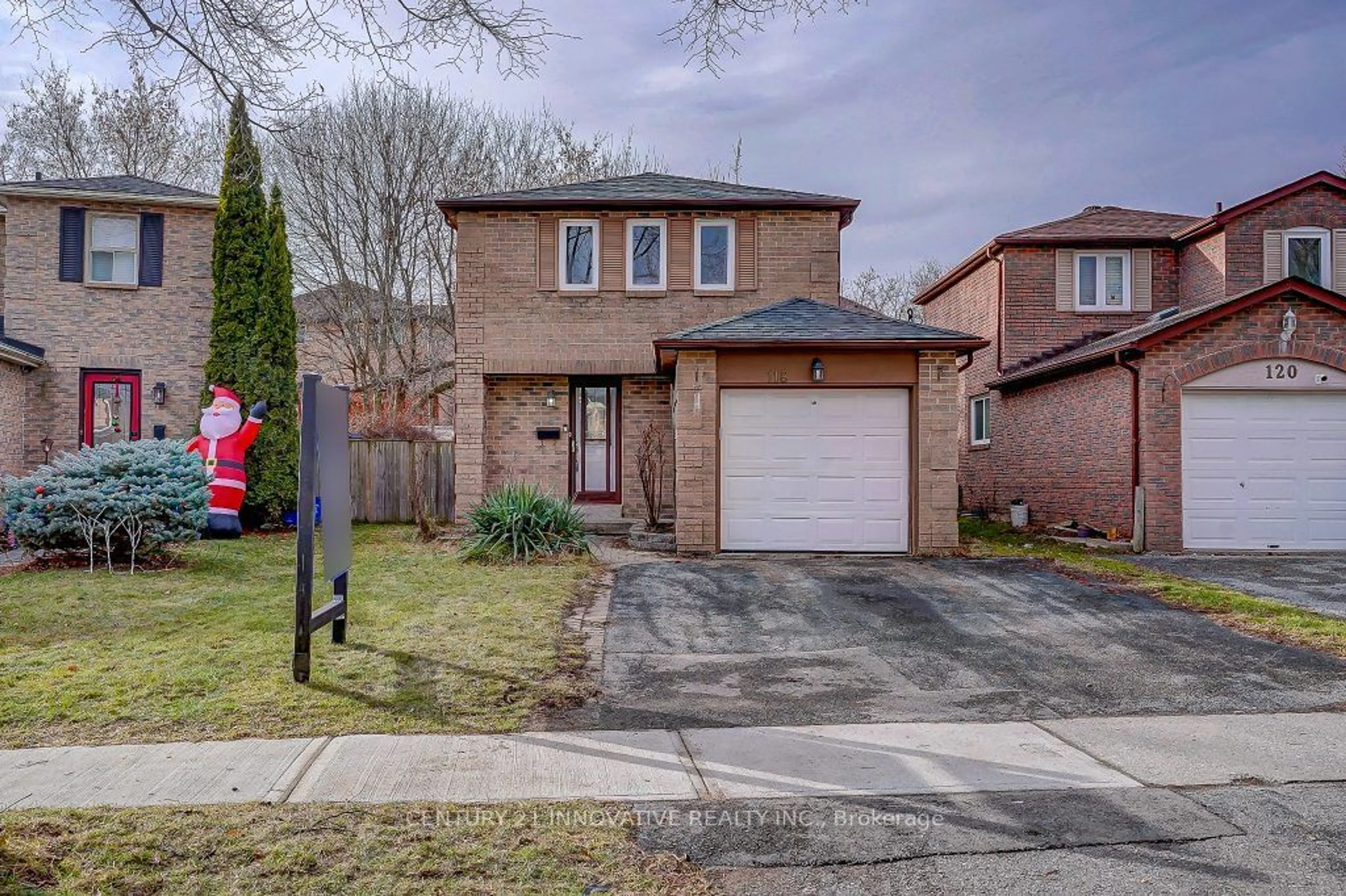 Home with brick exterior material, street for 118 Radford Dr, Ajax Ontario L1T 2E1