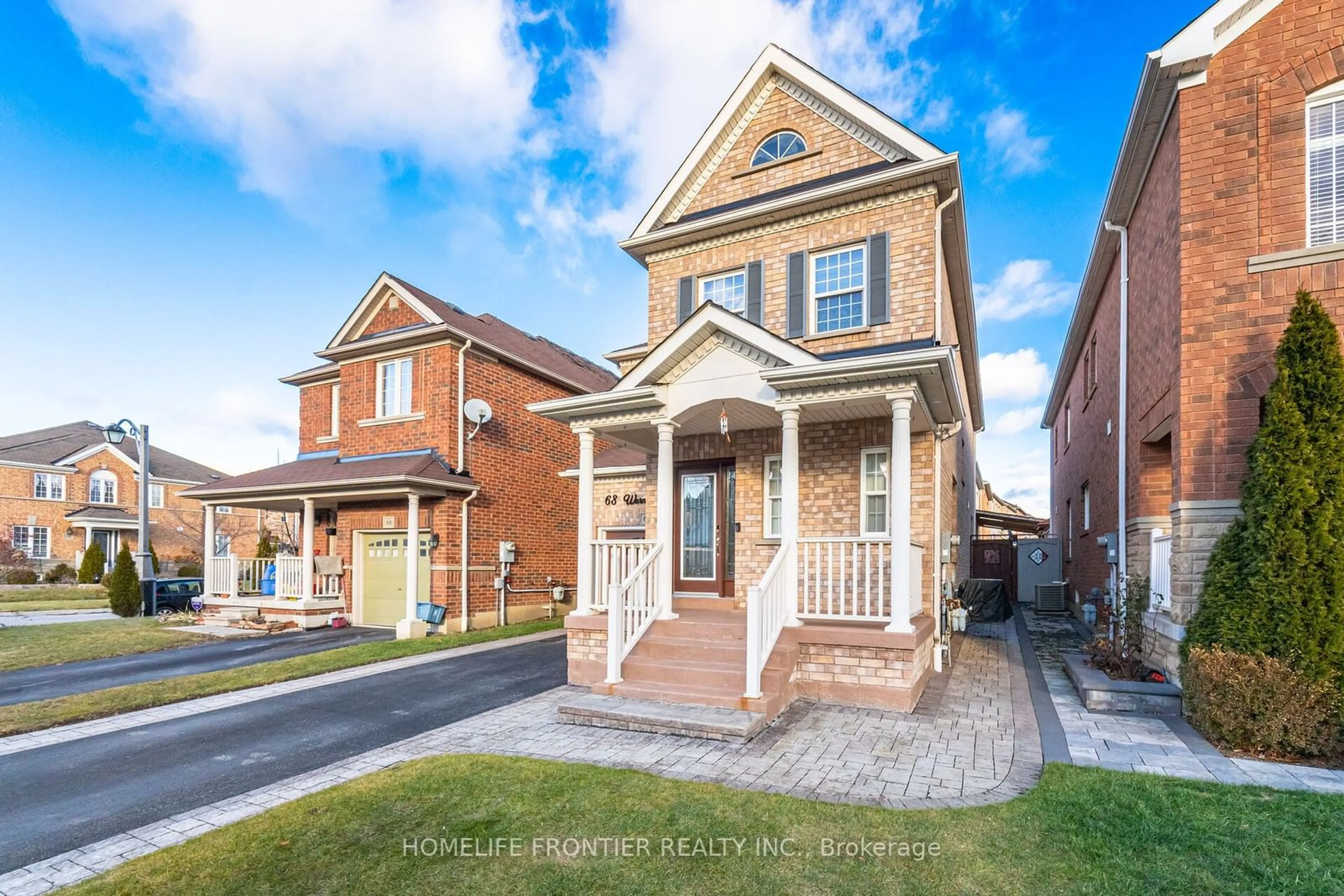 Home with brick exterior material, street for 68 Warnford Circ, Ajax Ontario L1T 0J3