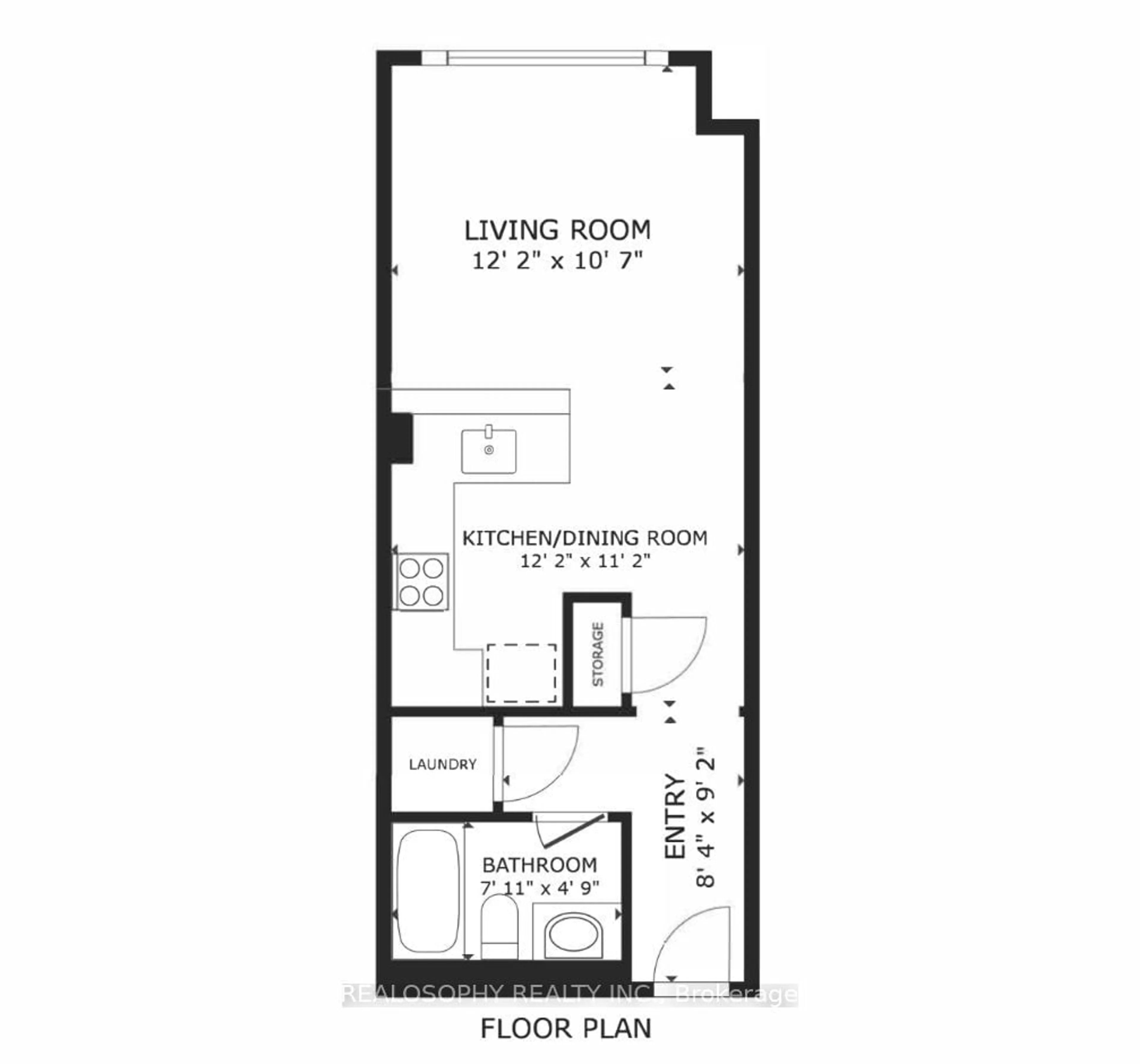 Floor plan for 3650 Kingston Rd #805, Toronto Ontario M1M 3X9