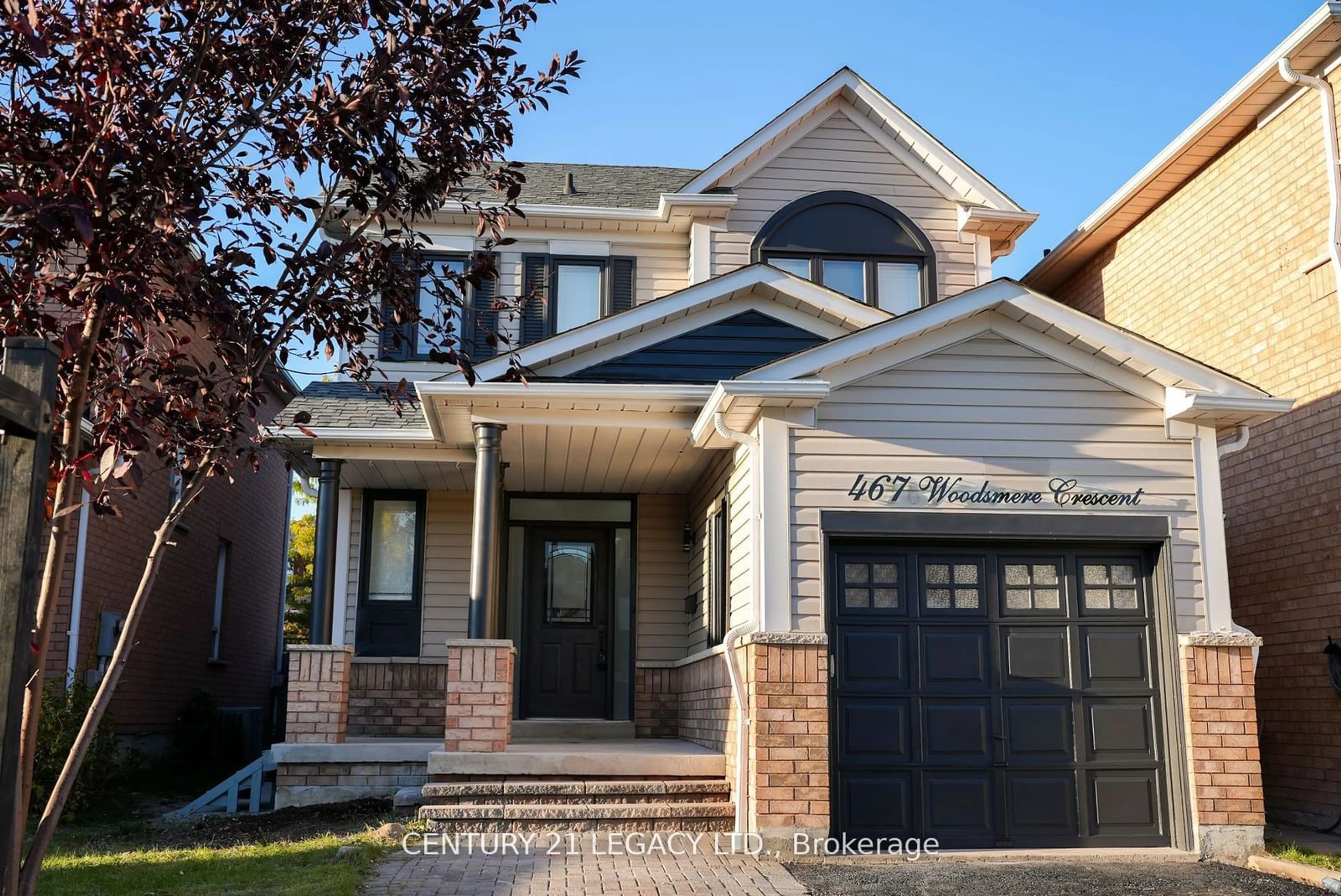 Home with brick exterior material, street for 467 Woodsmere Cres, Pickering Ontario L1V 7A5