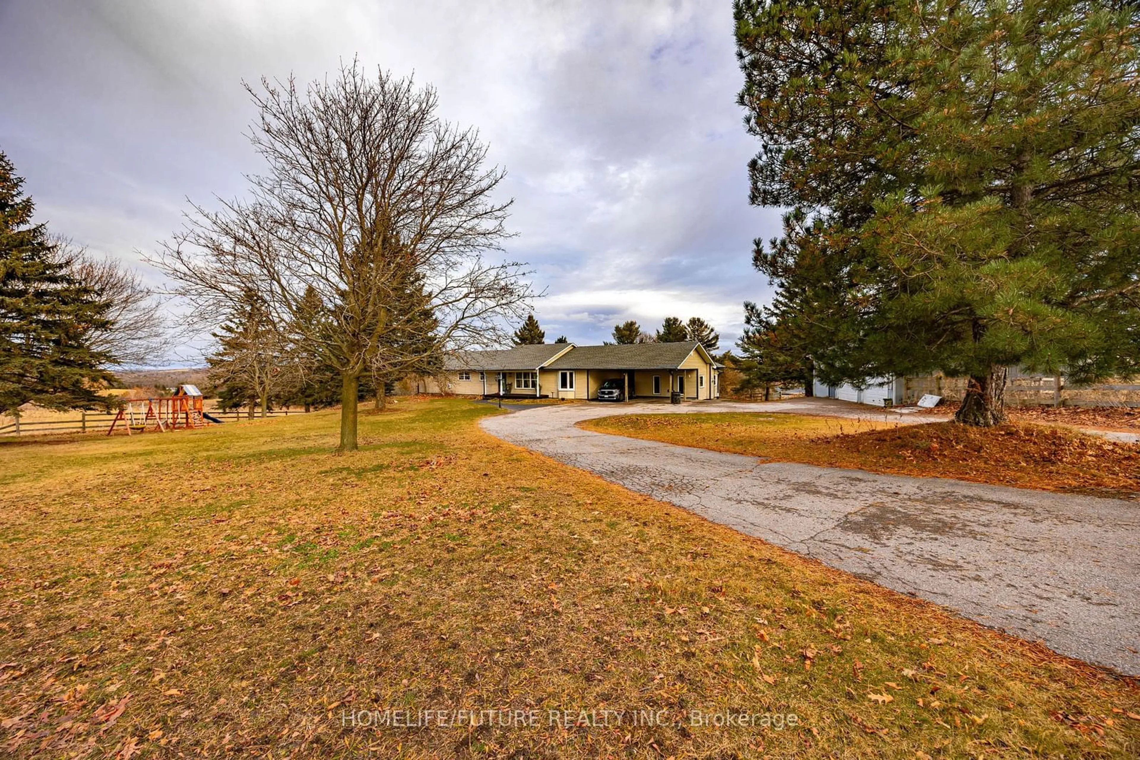 A pic from outside/outdoor area/front of a property/back of a property/a pic from drone, unknown for 14201 Mclaughlin Rd, Scugog Ontario L0B 1B0