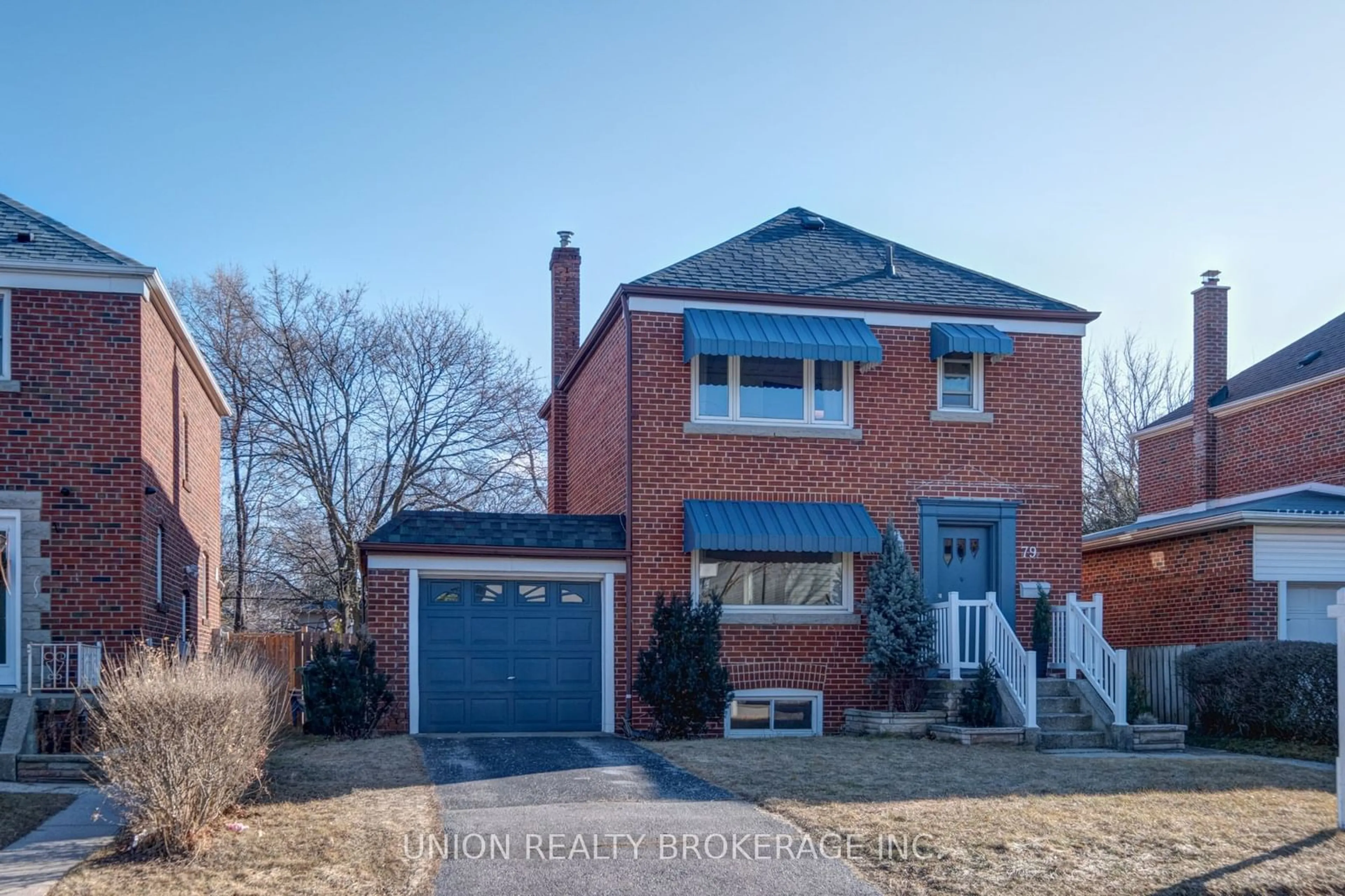 Home with brick exterior material, street for 79 Clonmore Dr, Toronto Ontario M1N 1X9