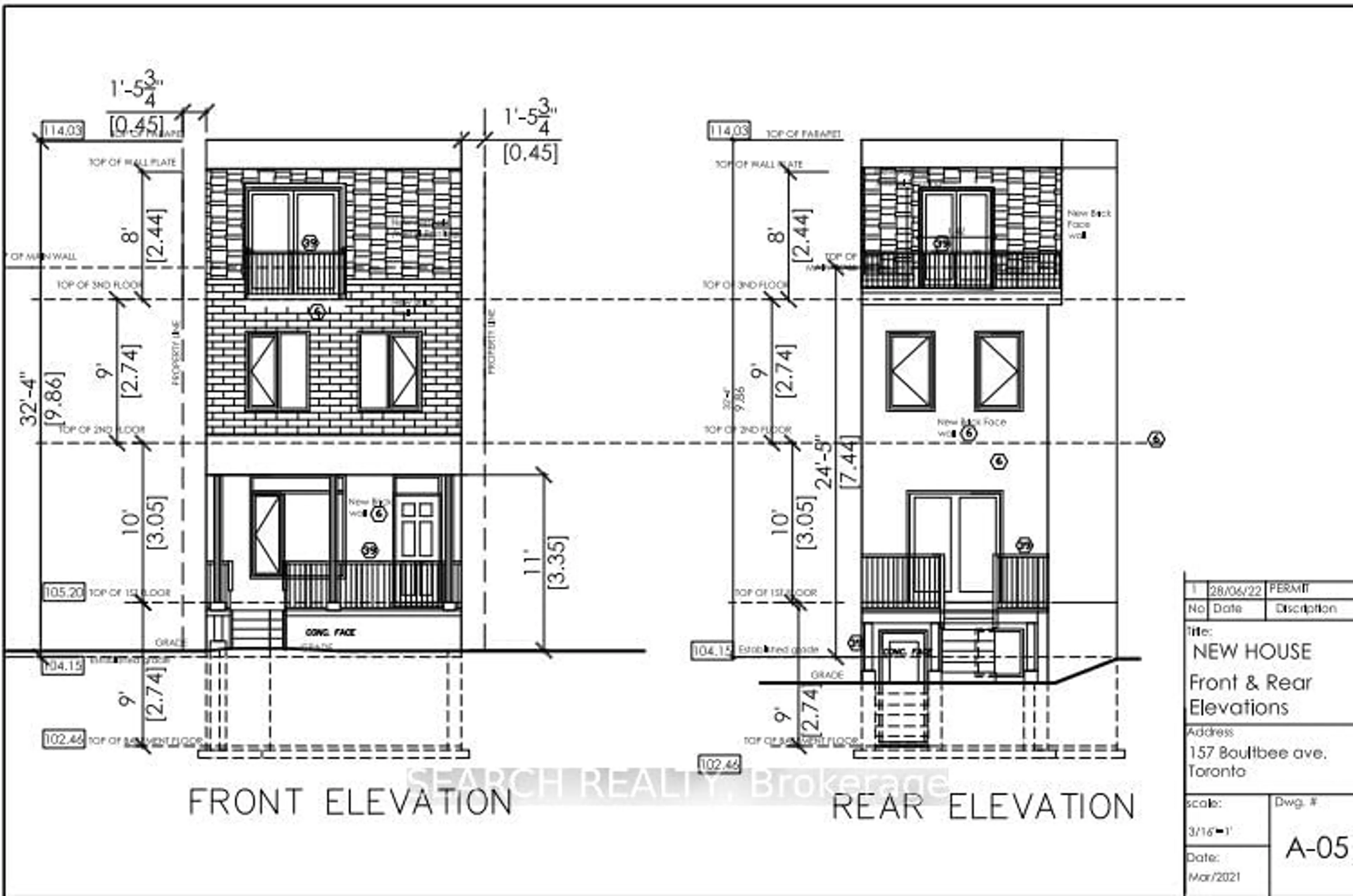 Floor plan for 157 Boultbee Ave, Toronto Ontario M4J 1B2