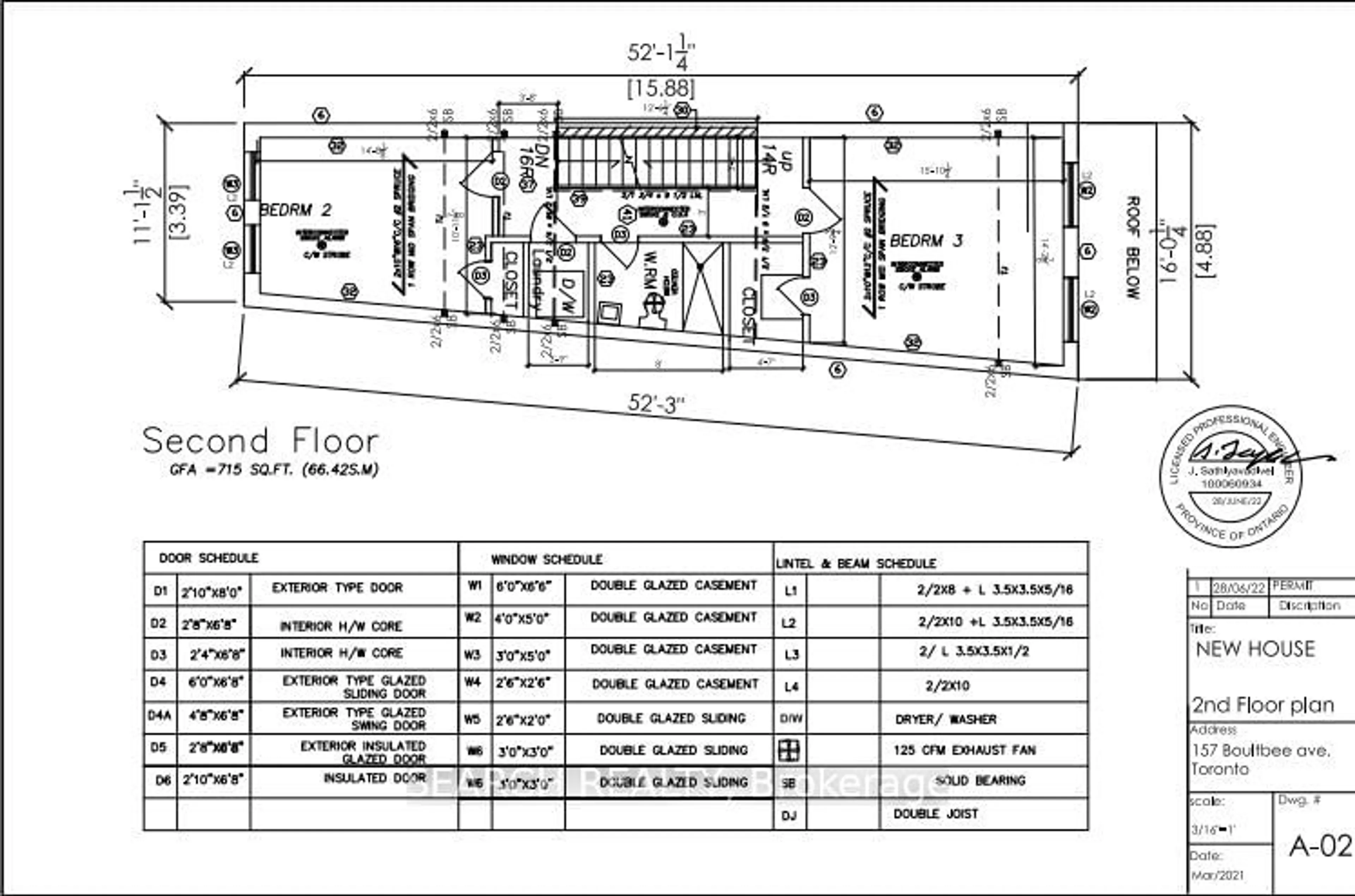 Floor plan for 157 Boultbee Ave, Toronto Ontario M4J 1B2