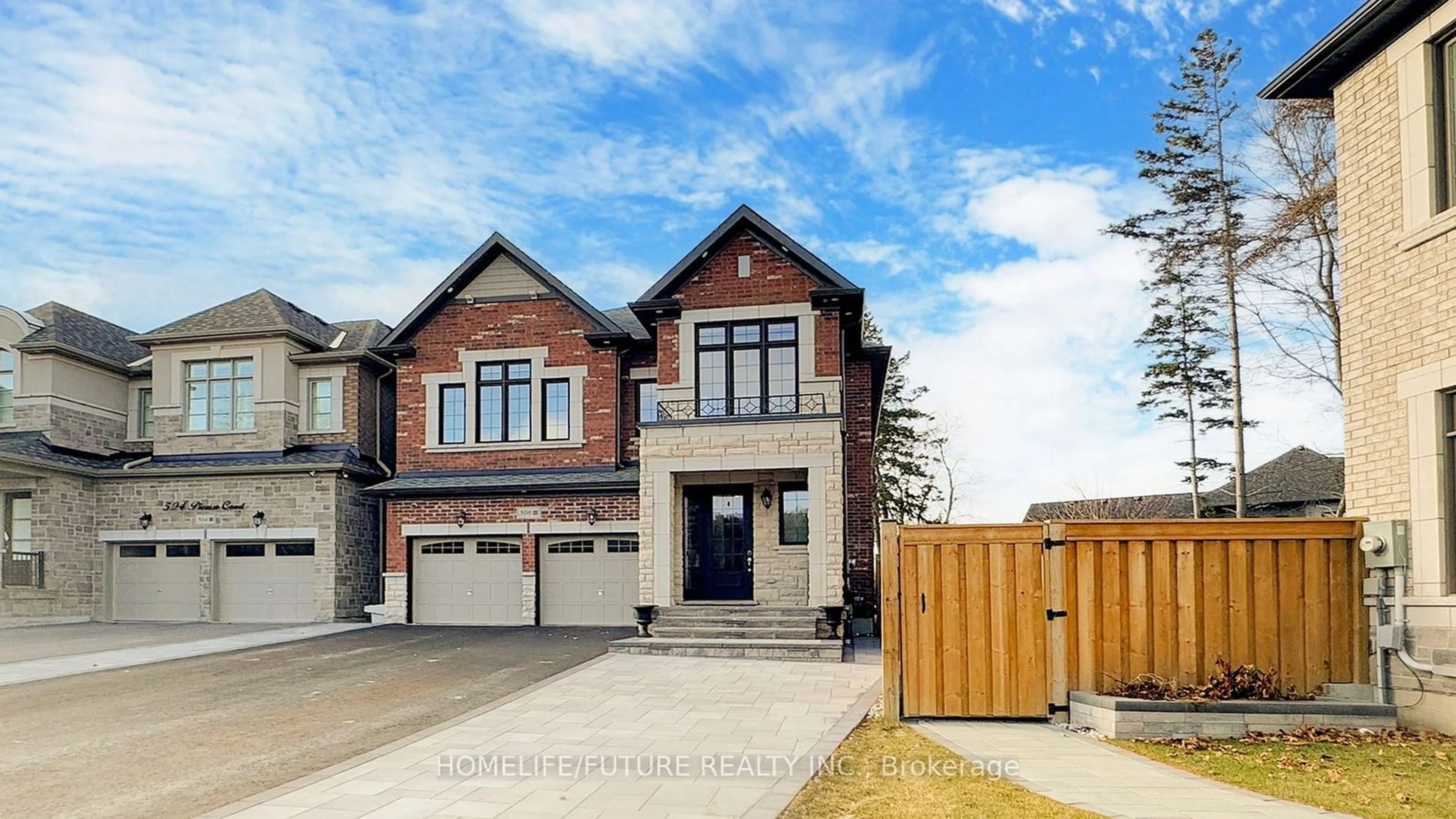 Home with brick exterior material, street for 506 Picasso Crt, Pickering Ontario L1W 0A9