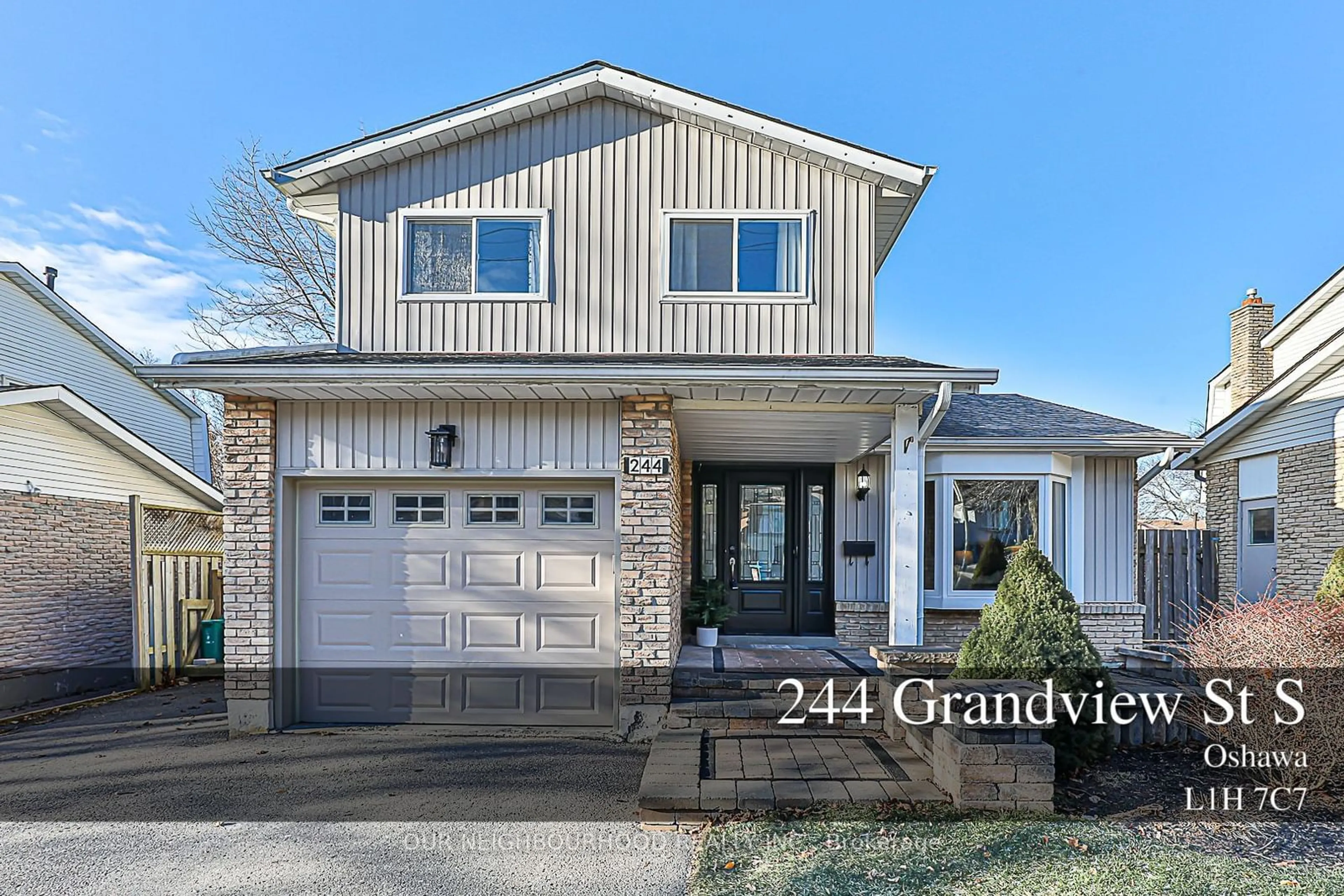 Home with brick exterior material, street for 244 Grandview St, Oshawa Ontario L1H 7C7