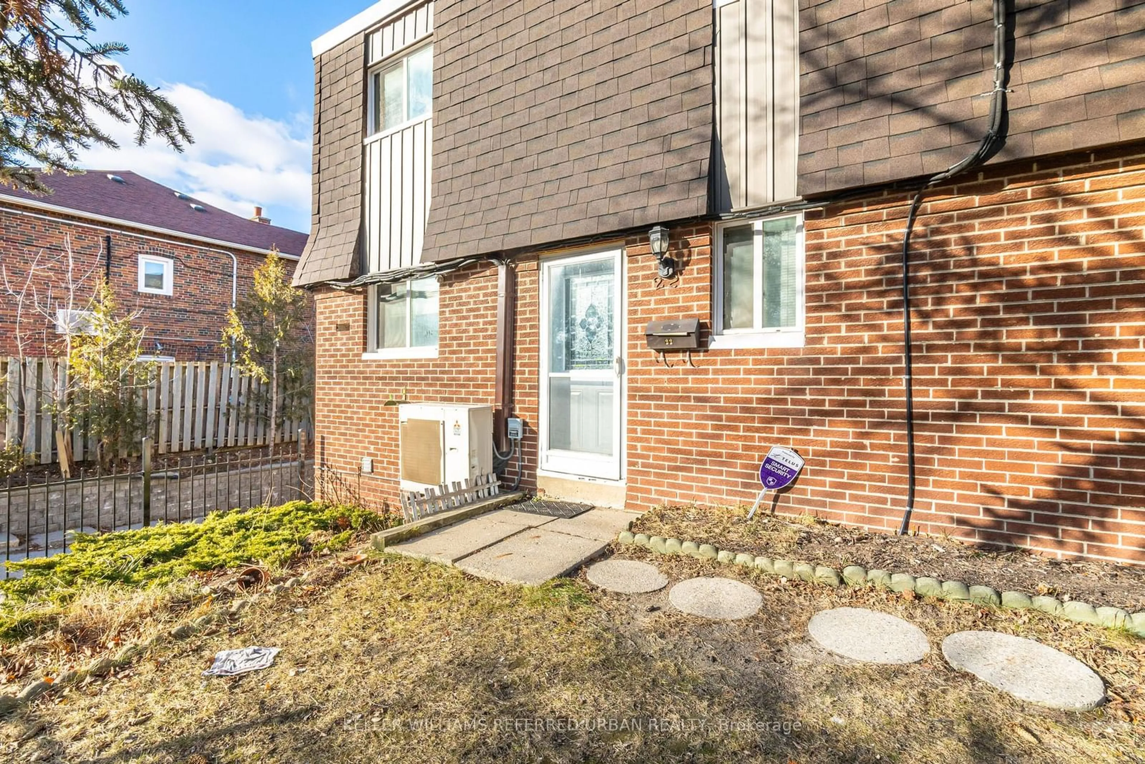 Home with brick exterior material, street for 50 Coleman Ave #22, Toronto Ontario M4C 1P7