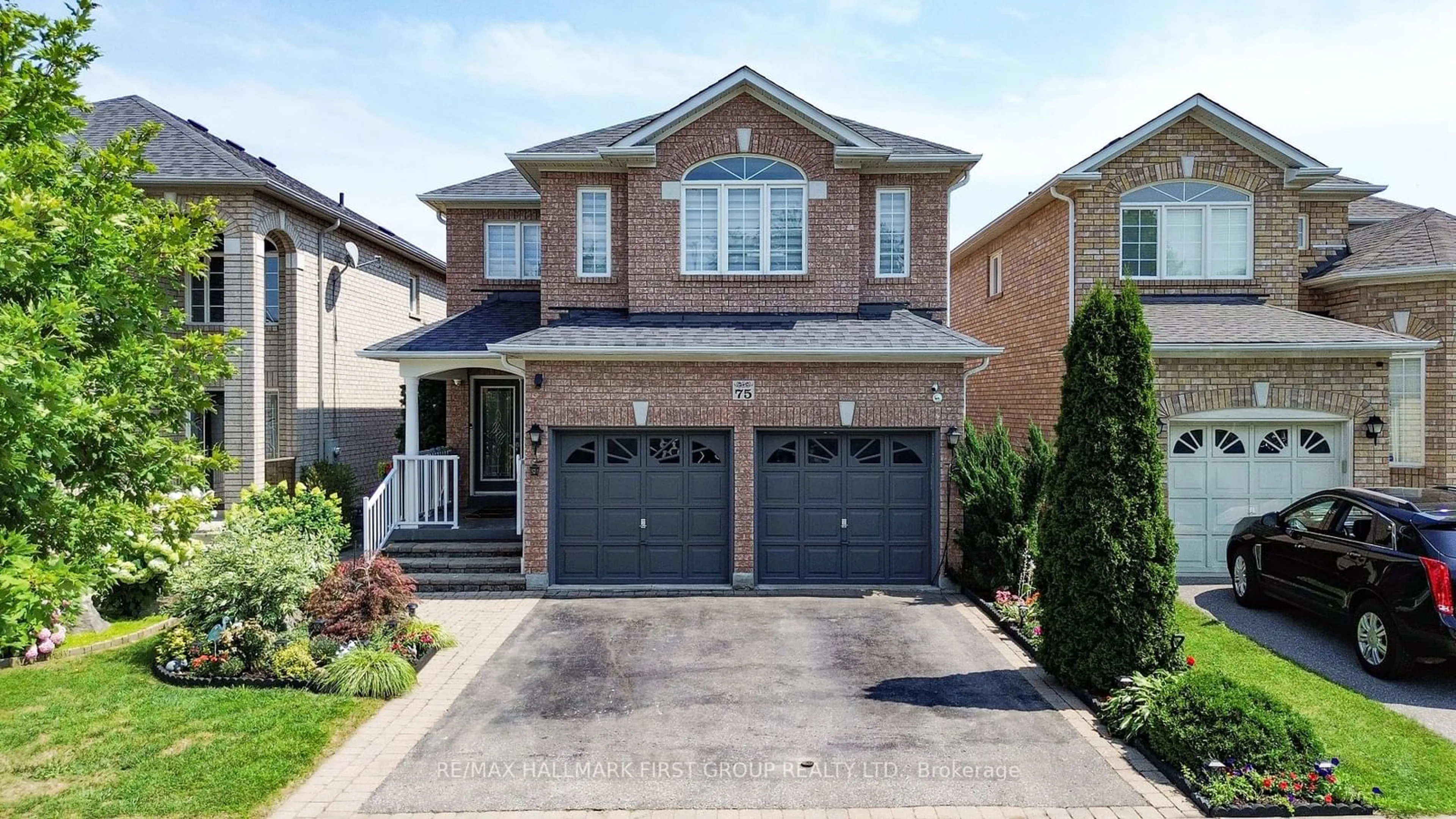 Home with brick exterior material, street for 75 Tormina Blvd, Whitby Ontario L1R 3B5