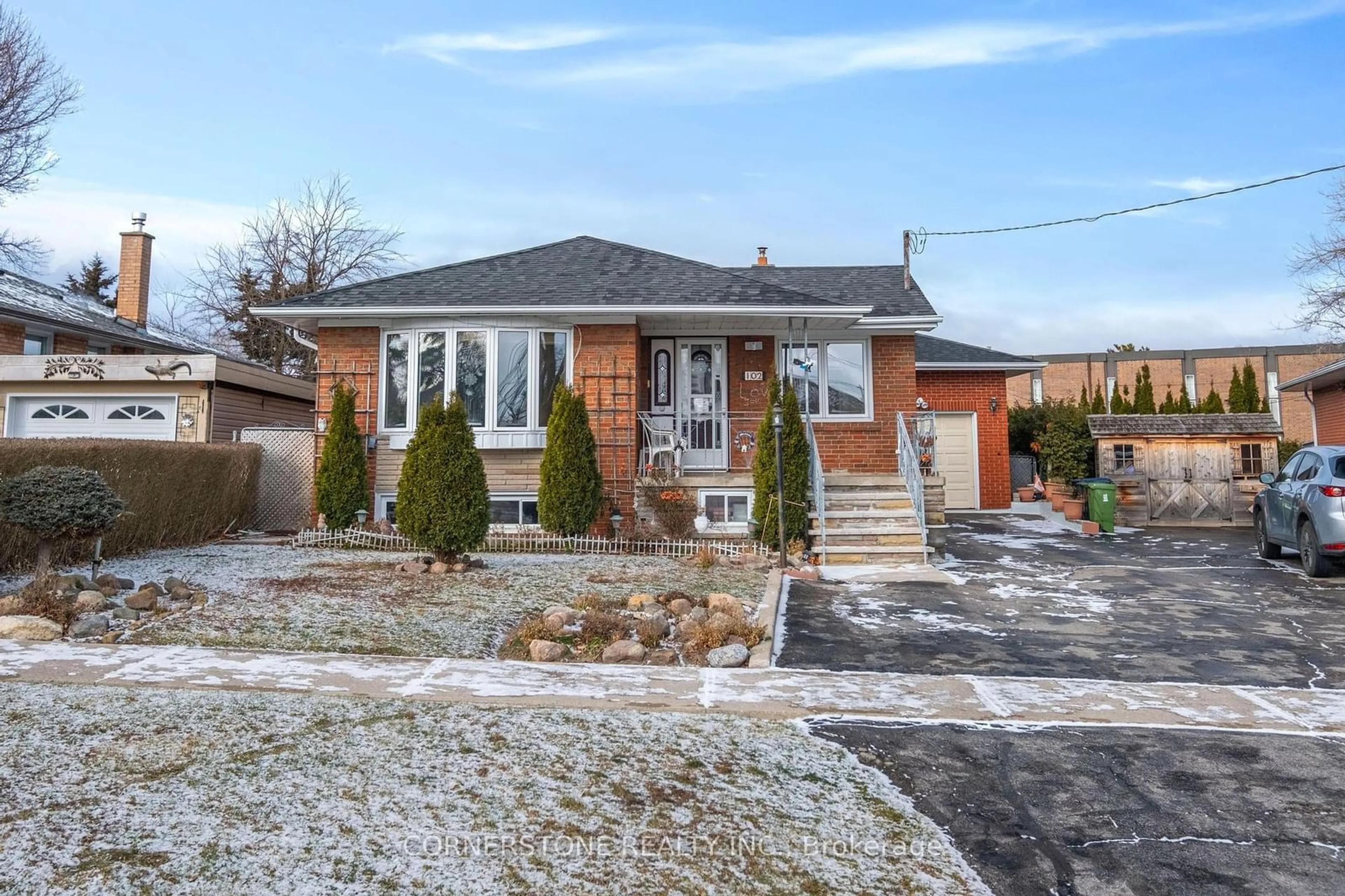 Home with brick exterior material, street for 102 Jarwick Dr, Toronto Ontario M1H 2H4