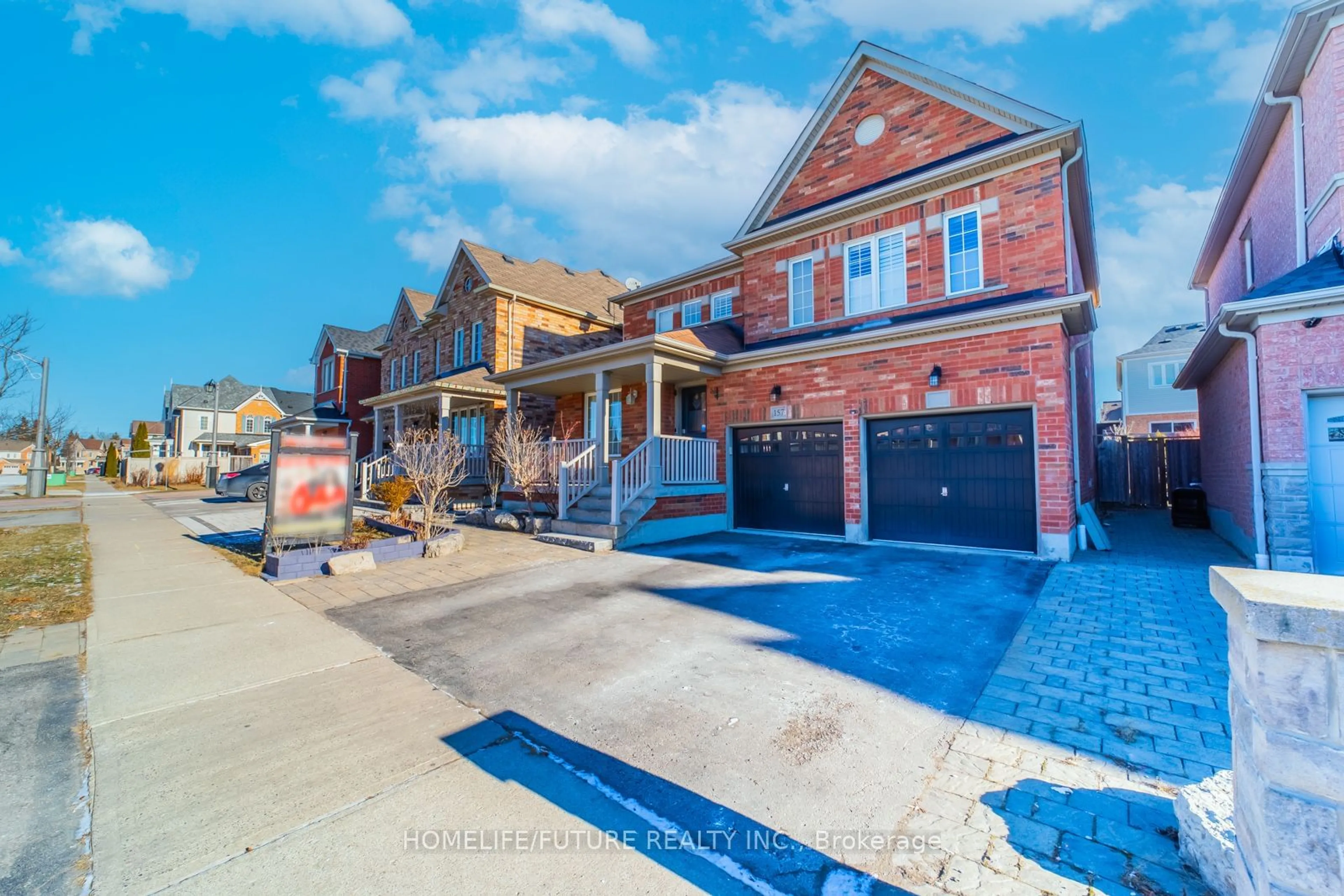 Home with brick exterior material, street for 157 Warnford Circ, Ajax Ontario L1T 0J4