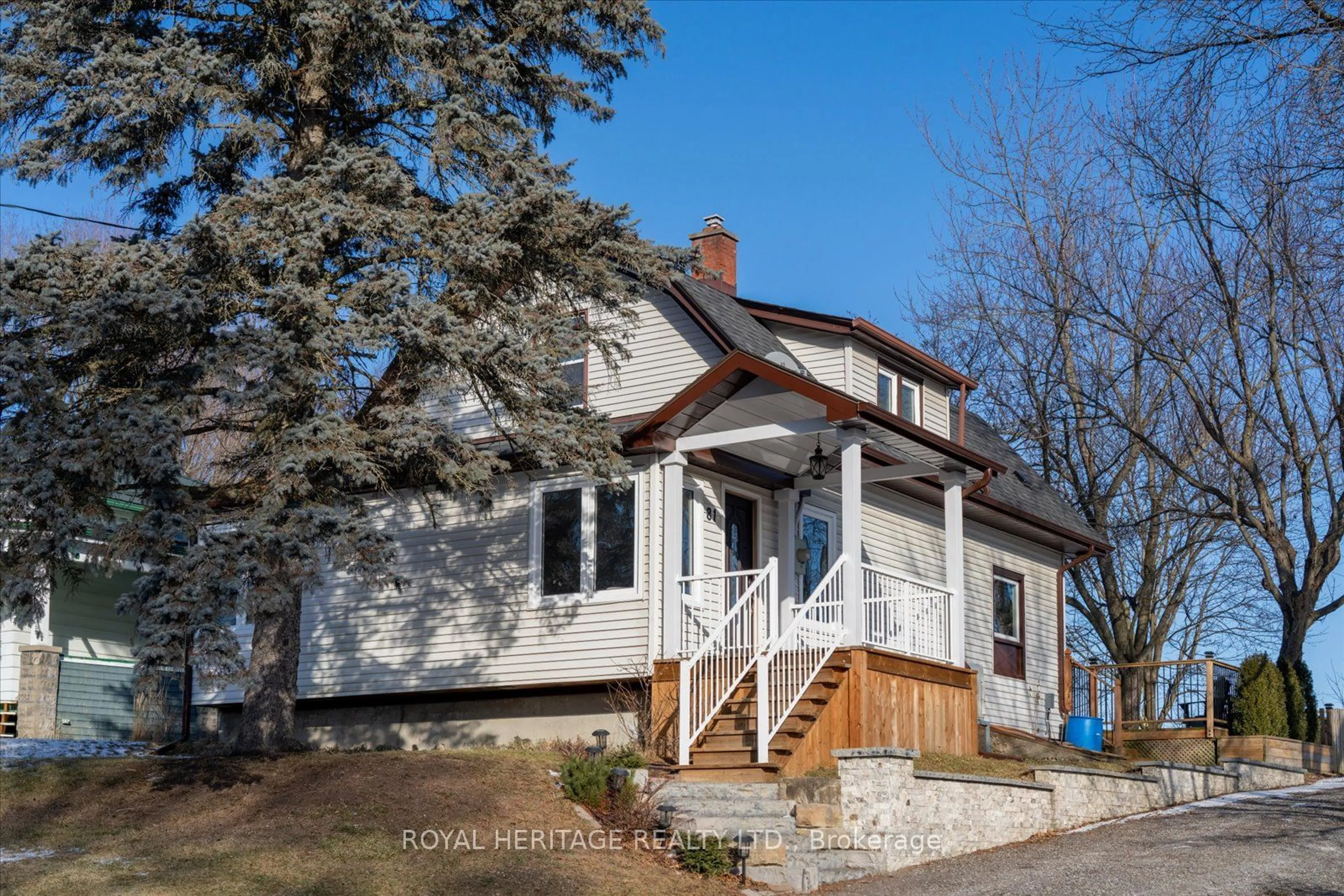 Home with vinyl exterior material, street for 81 Church St, Clarington Ontario L0B 1M0