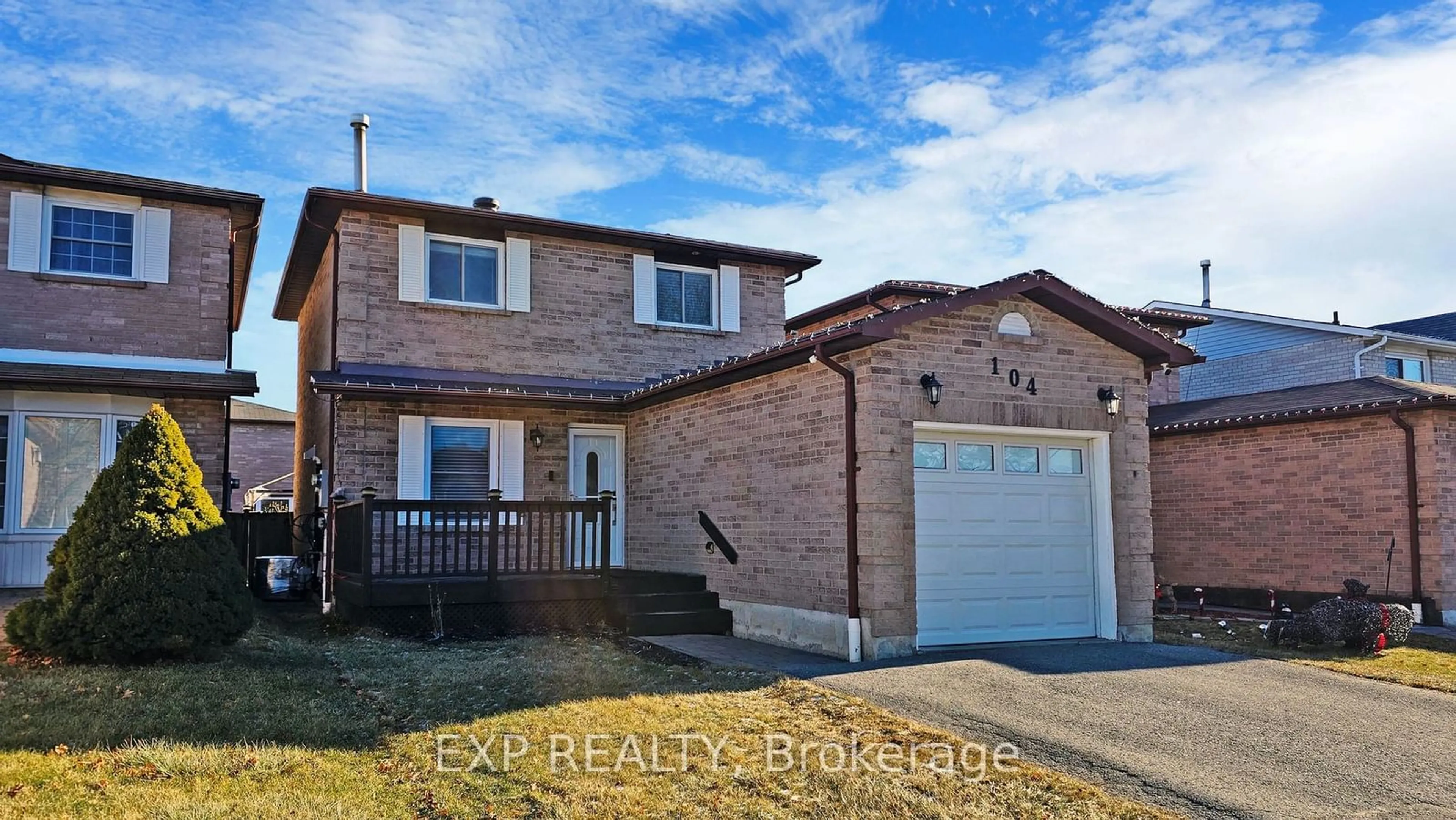 Home with brick exterior material, street for 104 Rotherglen Rd, Ajax Ontario L1T 1T5