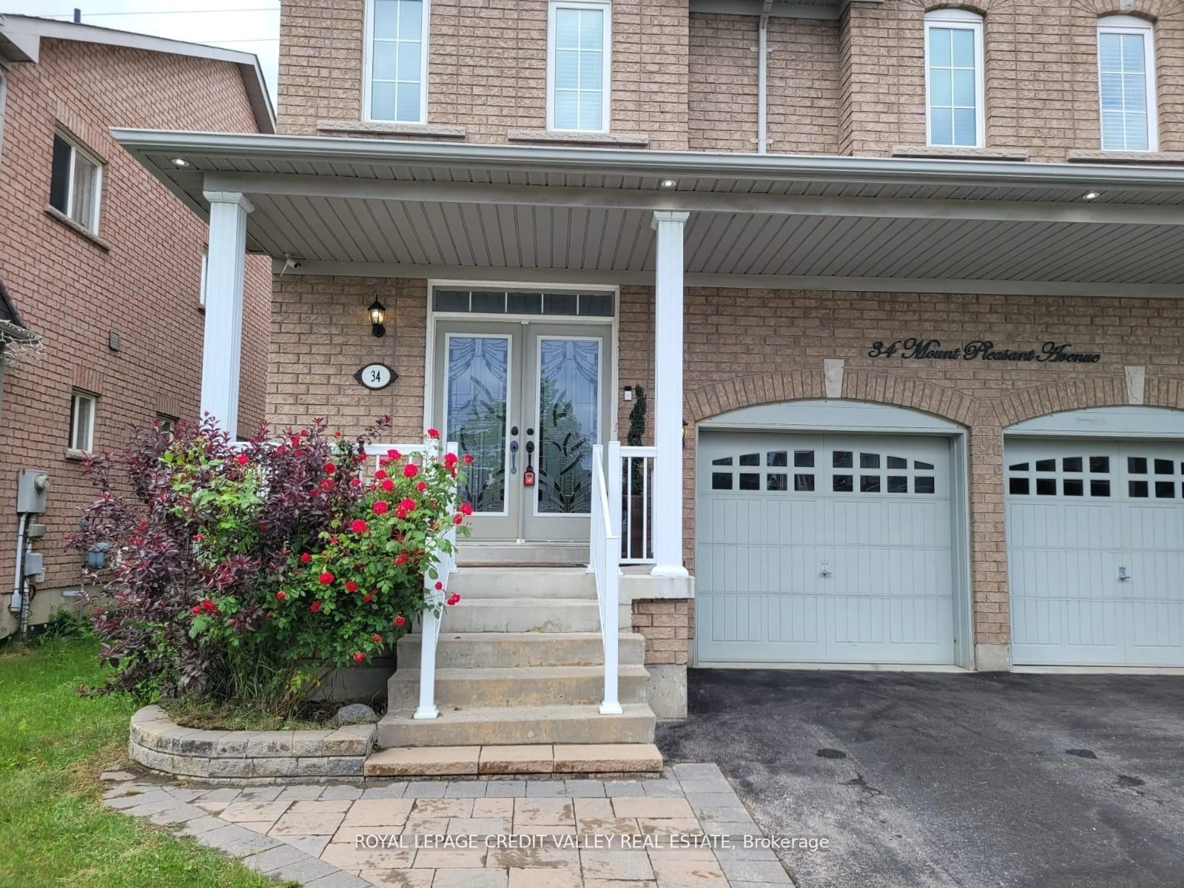 Home with brick exterior material, street for 34 Mount Pleasant Ave, Whitby Ontario L1N 0C8