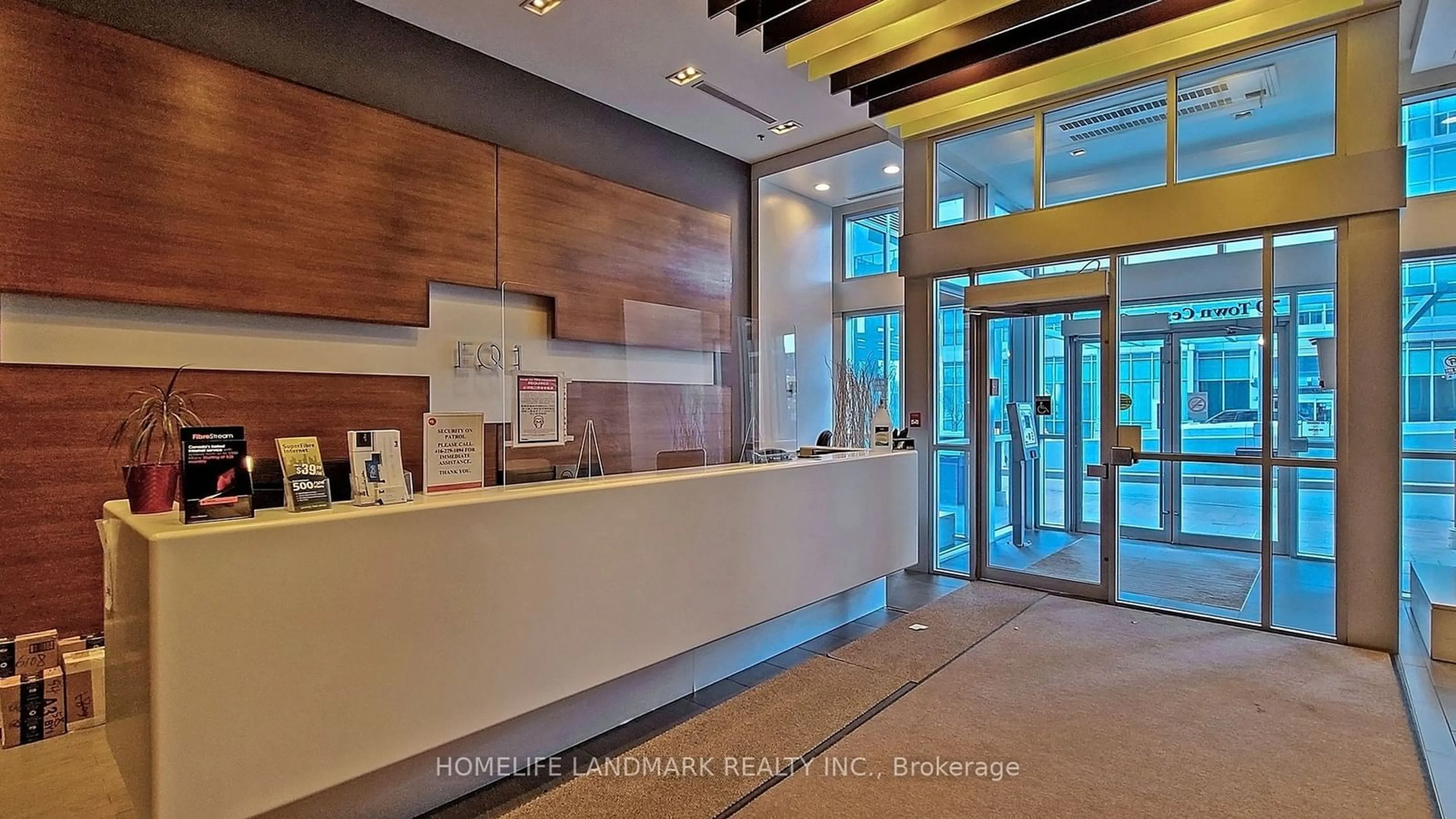 Lobby for 70 Town Centre Crt #2606, Toronto Ontario M1P 0B2