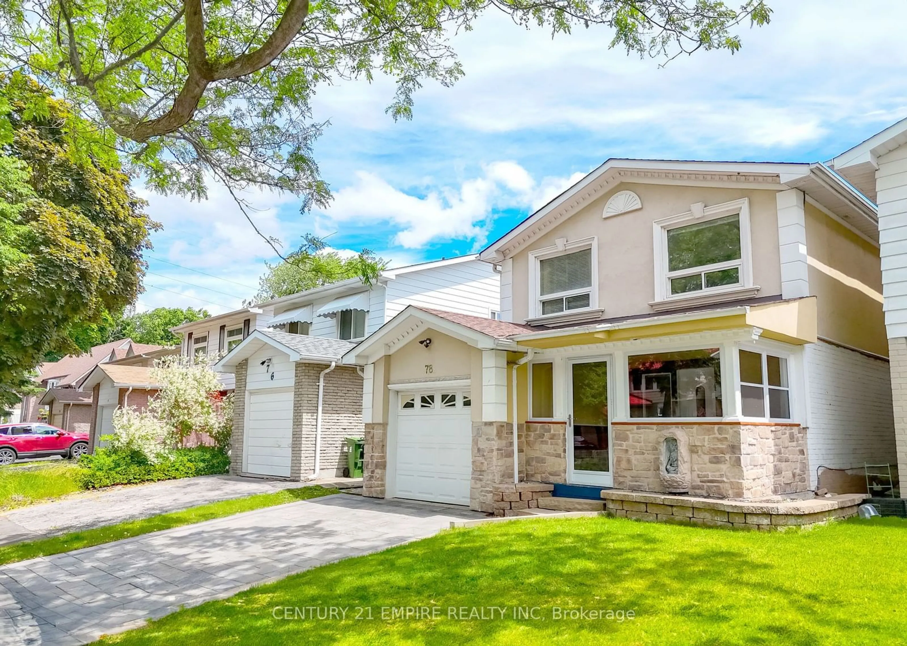 Home with vinyl exterior material, street for 78 Ashridge Dr, Toronto Ontario M1V 1P2