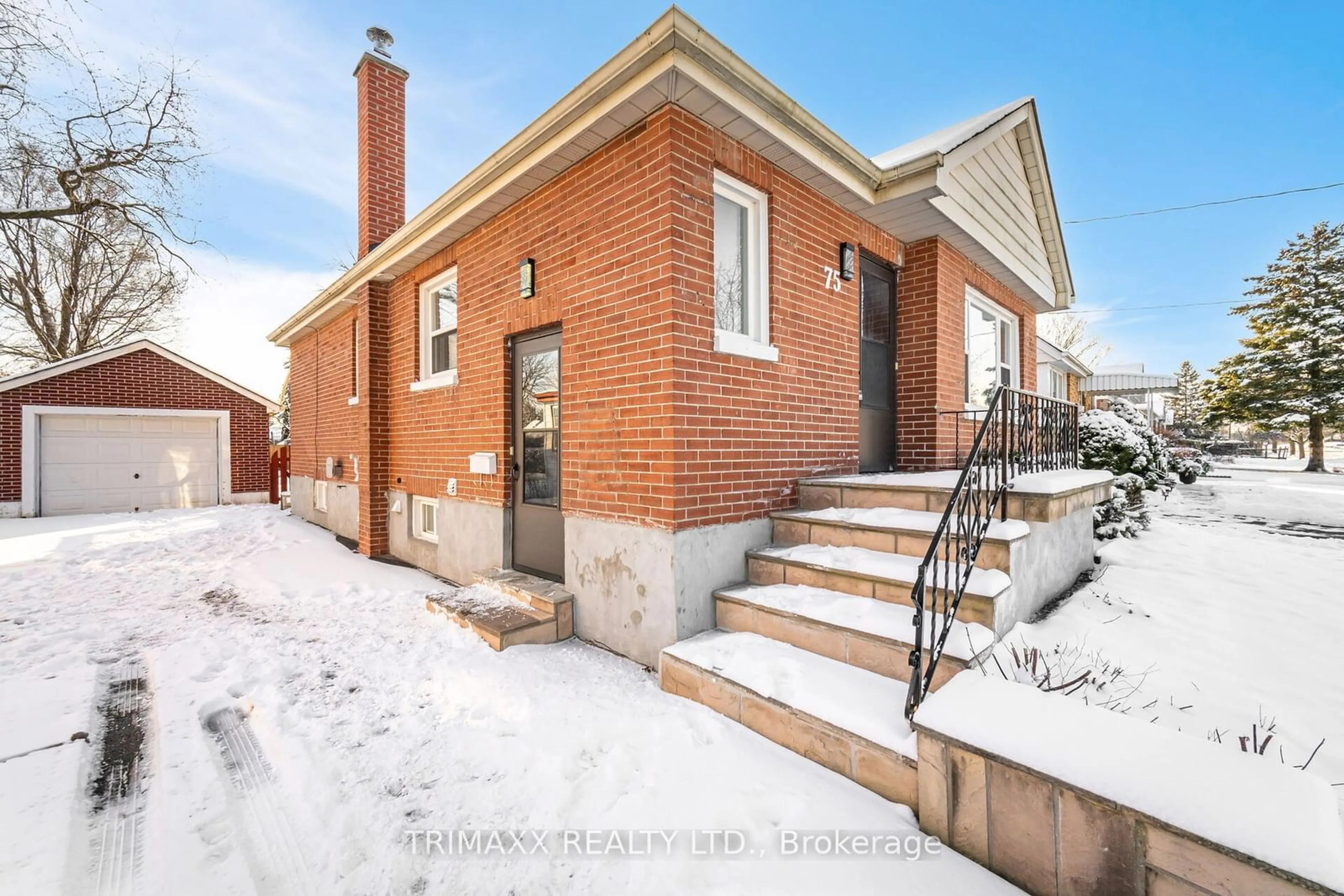 Home with brick exterior material, street for 75 Pontiac Ave, Oshawa Ontario L1G 3M1