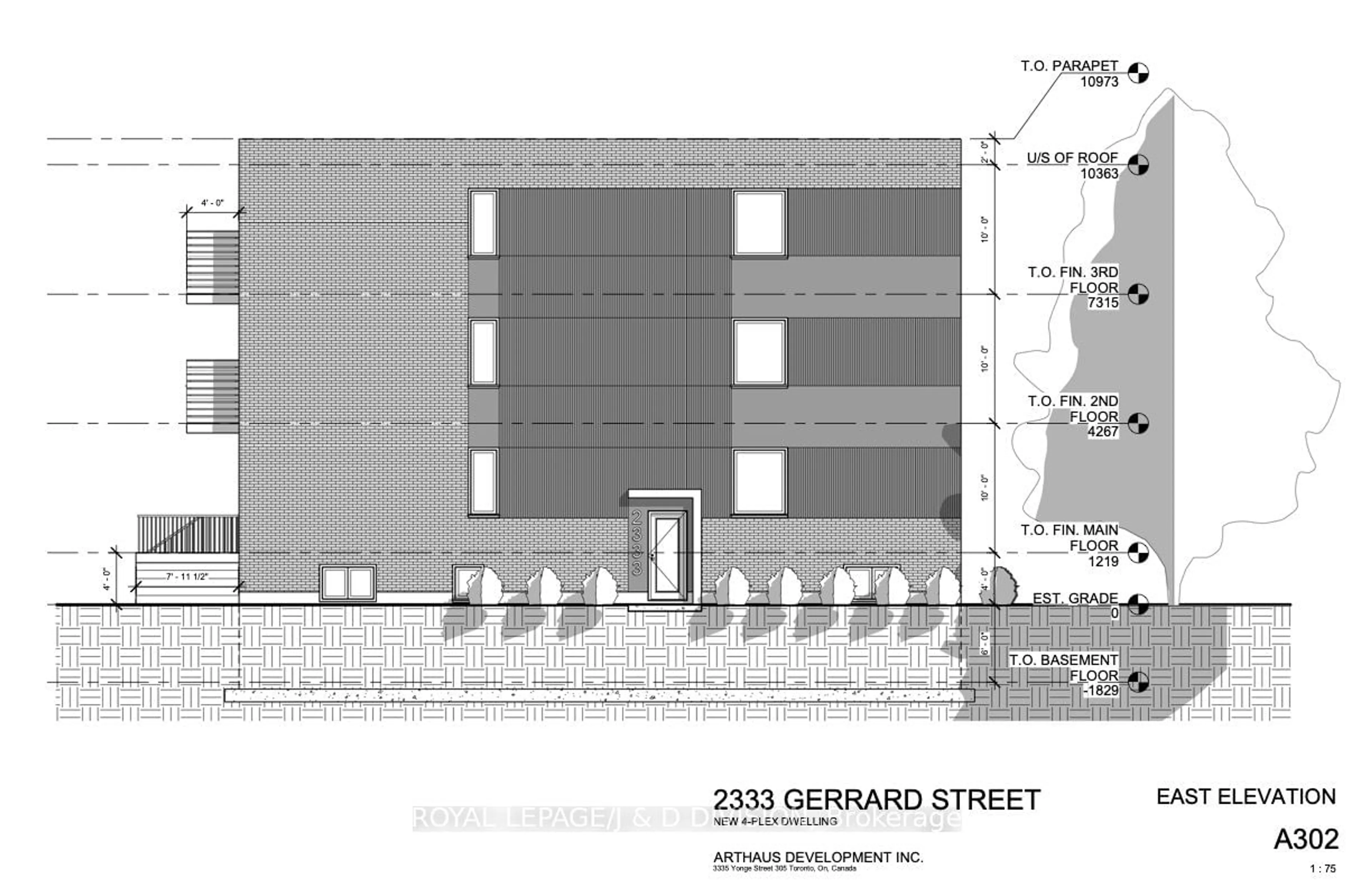 Floor plan for 2333 Gerrard St, Toronto Ontario M4E 2E5