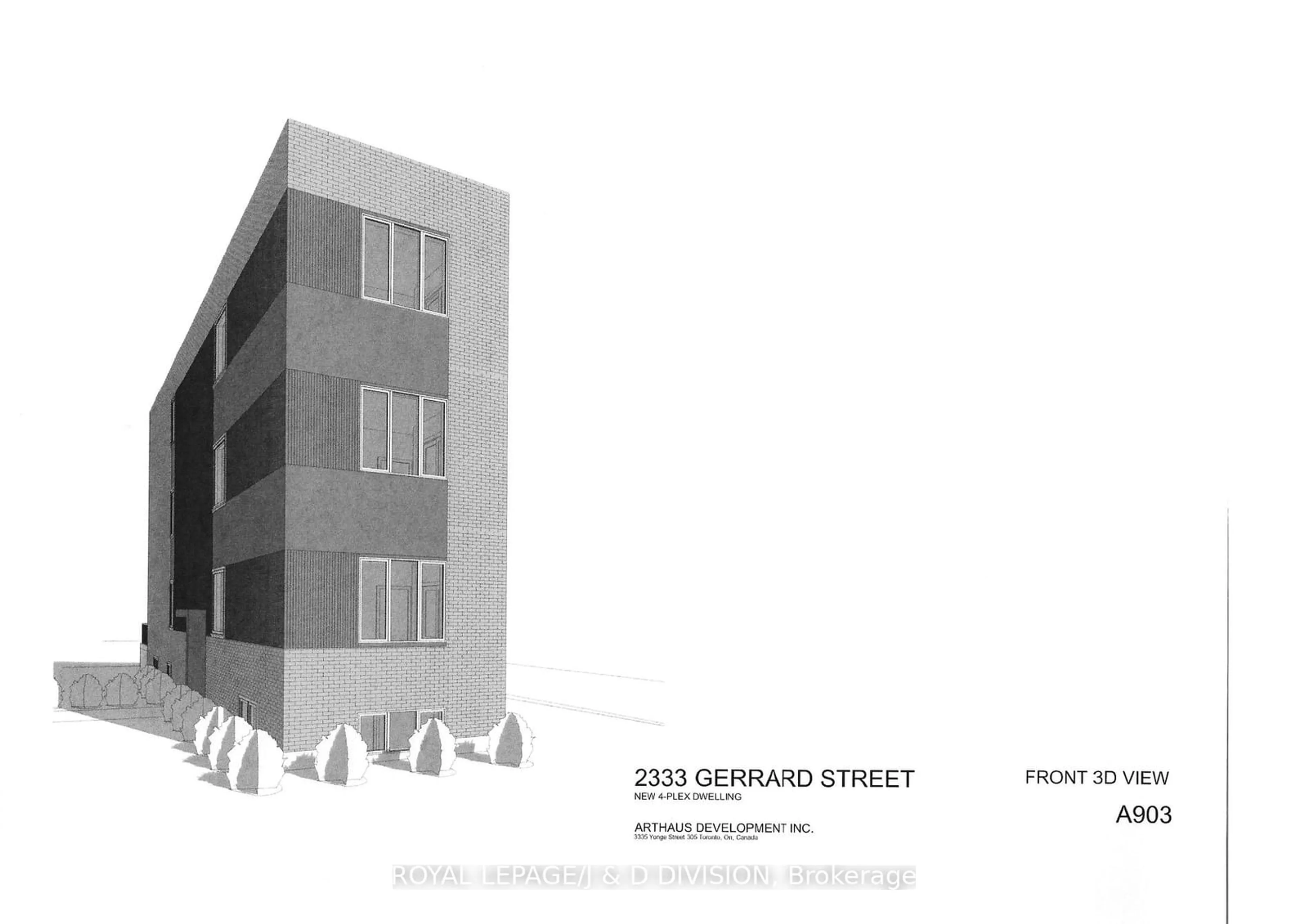 Floor plan for 2333 Gerrard St, Toronto Ontario M4E 2E5