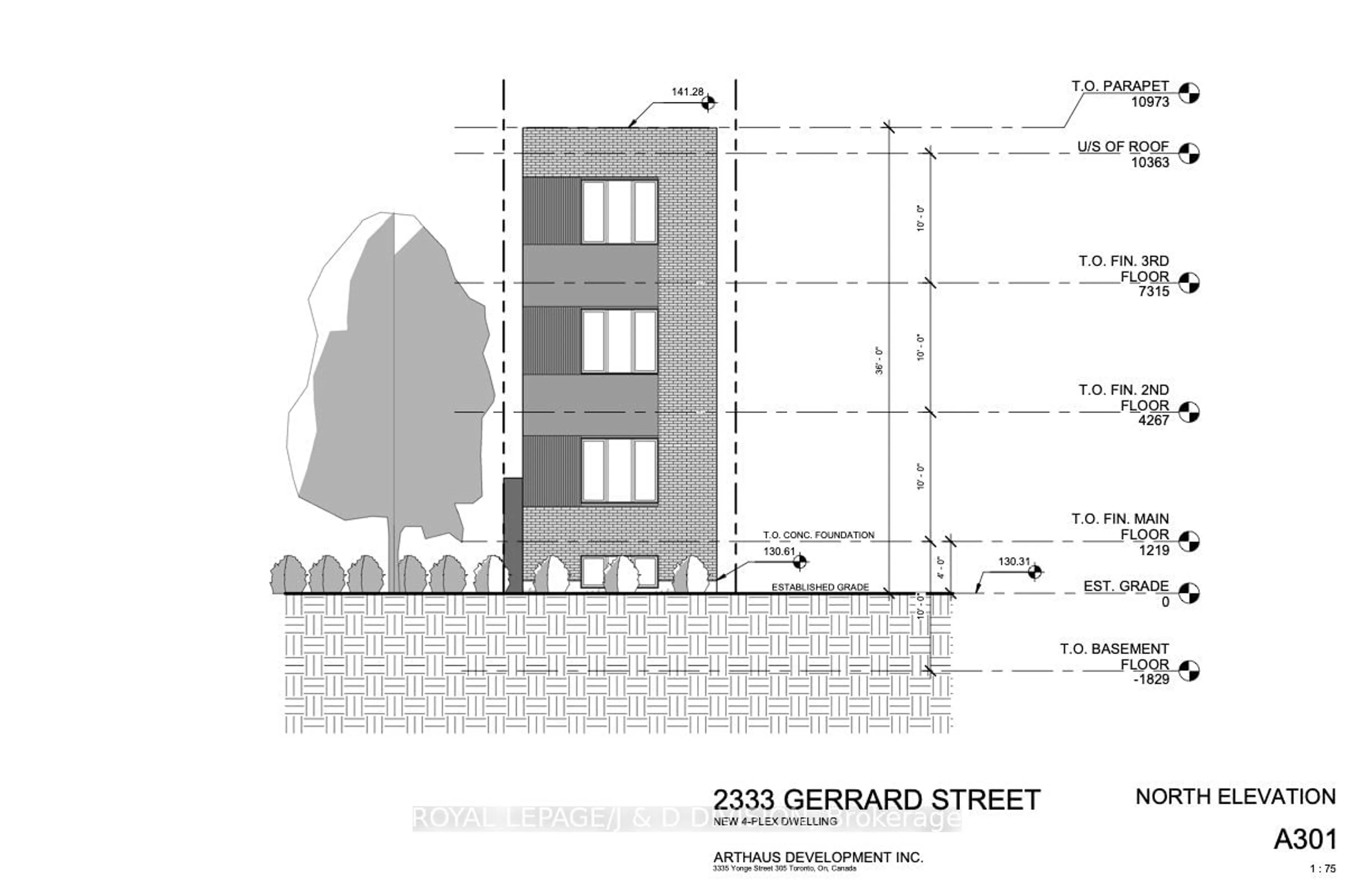 Floor plan for 2333 Gerrard St, Toronto Ontario M4E 2E5