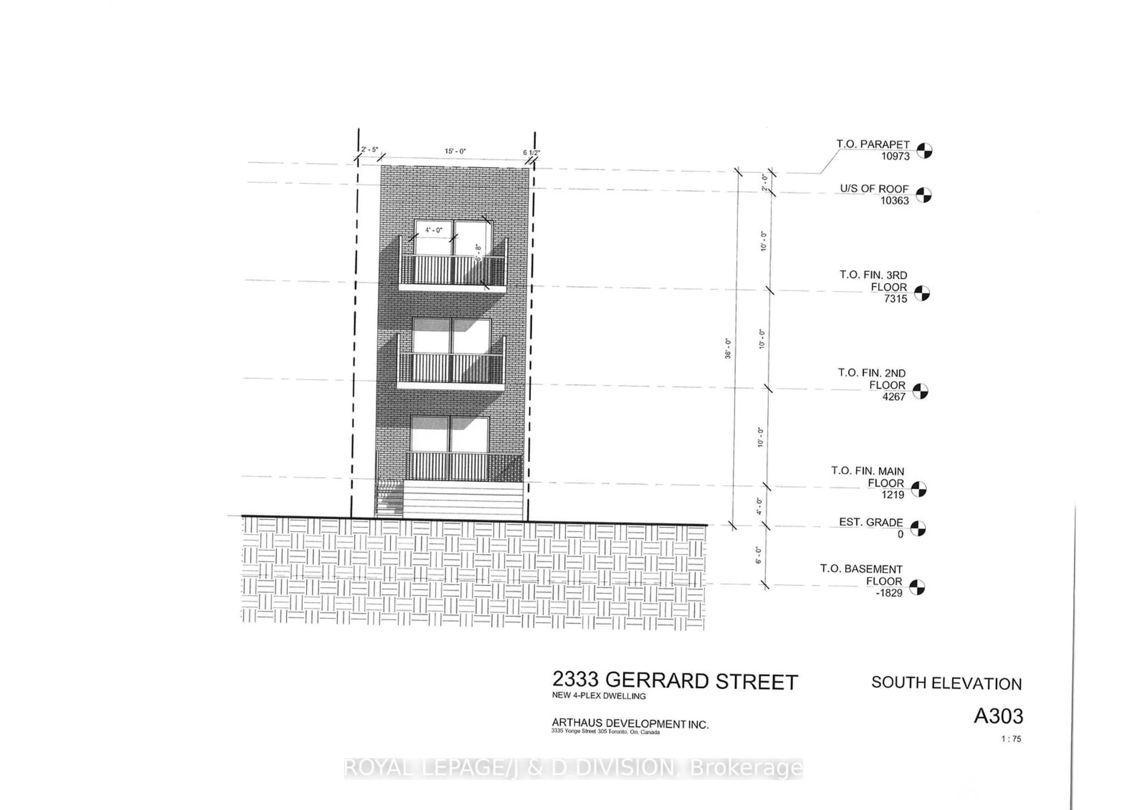 Floor plan for 2333 Gerrard St, Toronto Ontario M4E 2E5