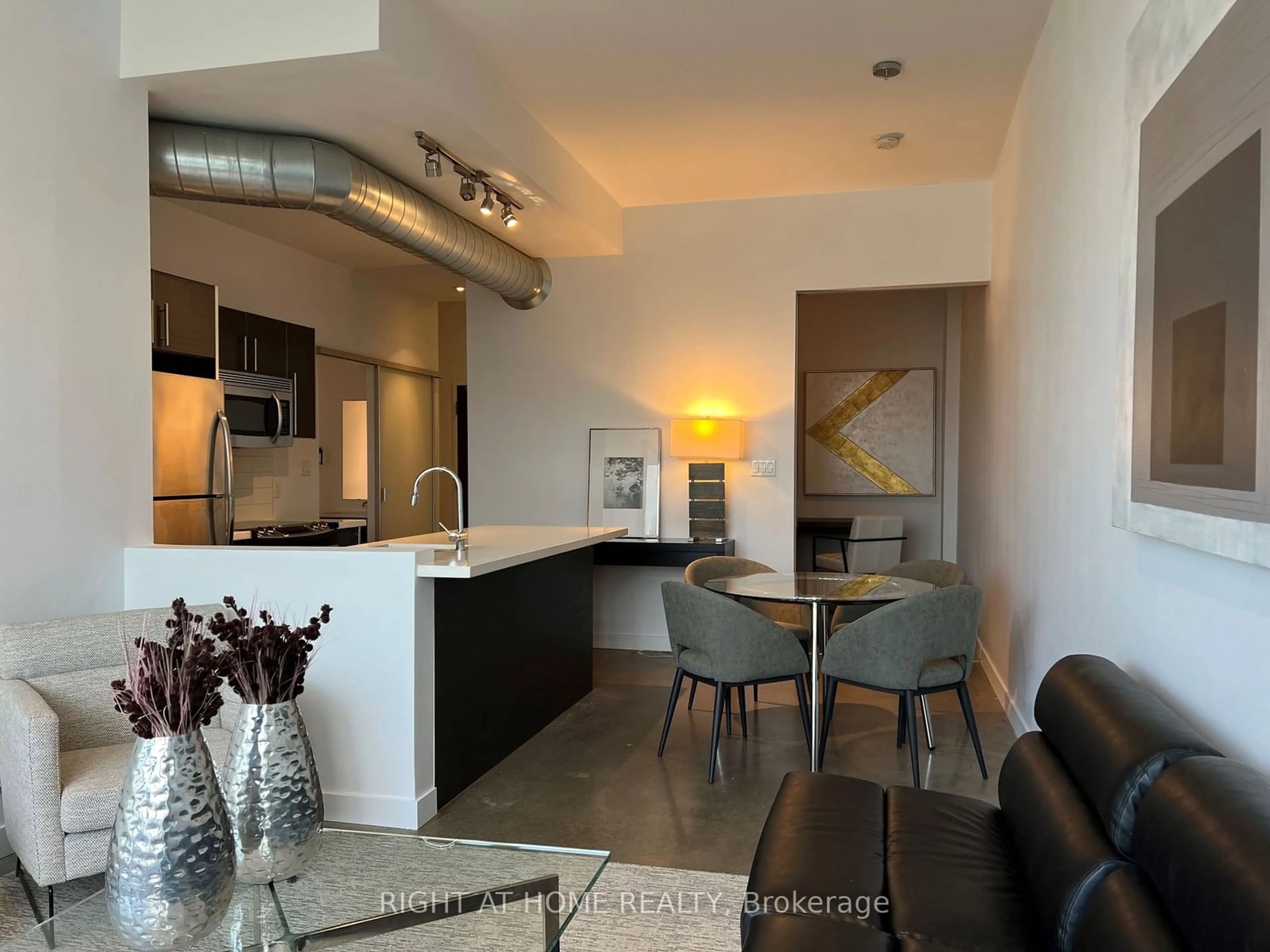 Open concept kitchen, unknown for 625 Queen St #607, Toronto Ontario M4M 1G7