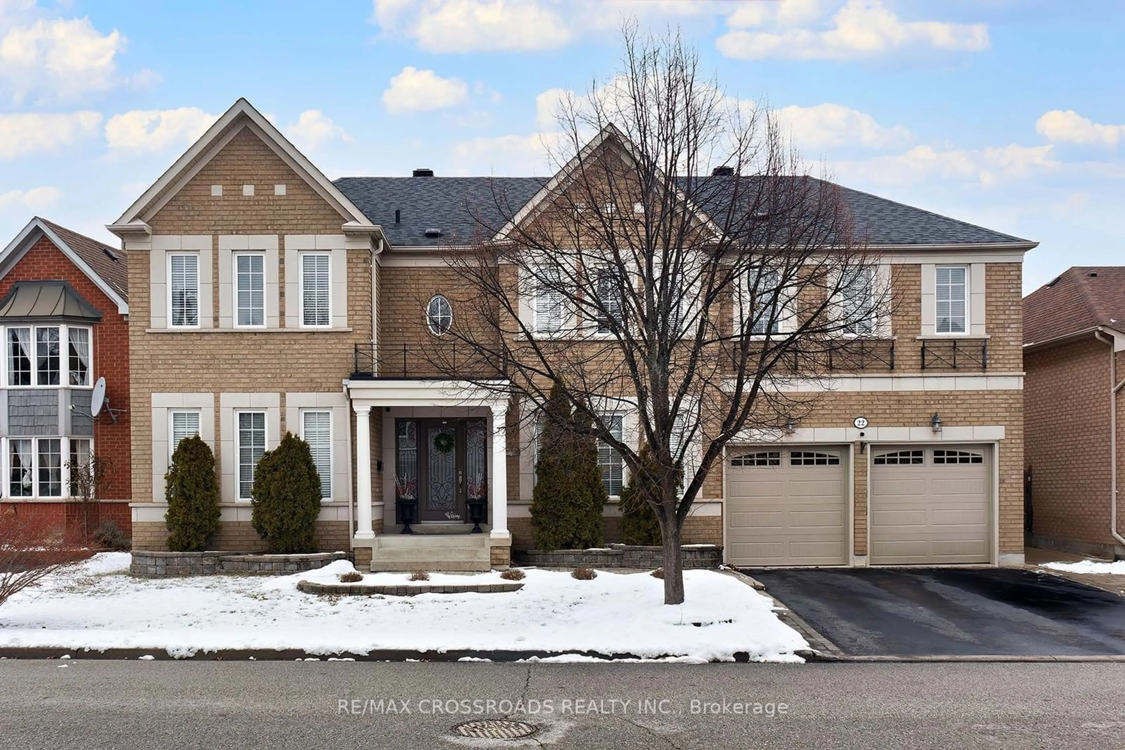 Home with brick exterior material, street for 22 Westacott Cres, Ajax Ontario L1T 4H7