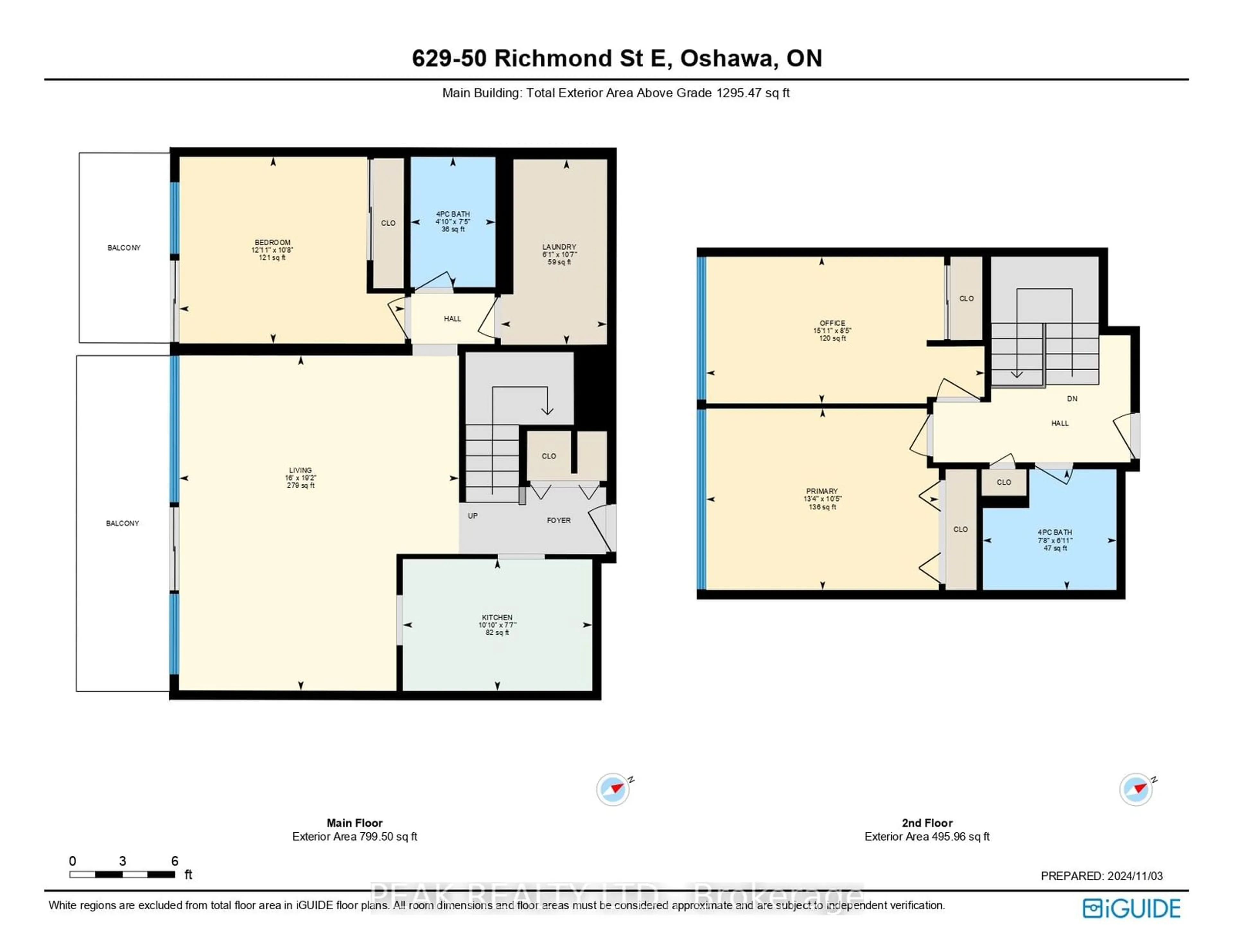 Floor plan for 50 Richmond St #629, Oshawa Ontario L1G 7C7