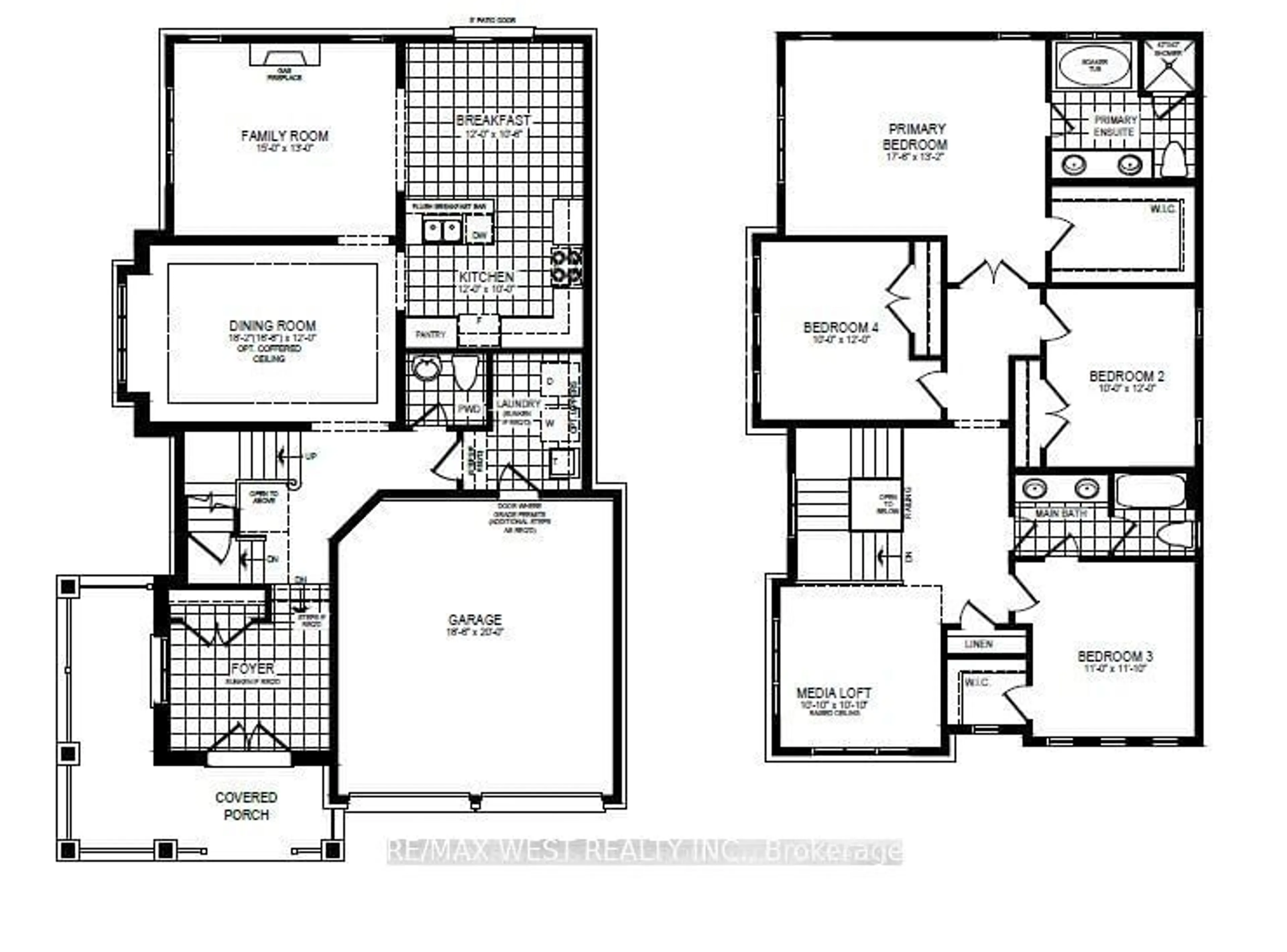 Floor plan for 246 Flood Ave, Clarington Ontario L1B 1G9