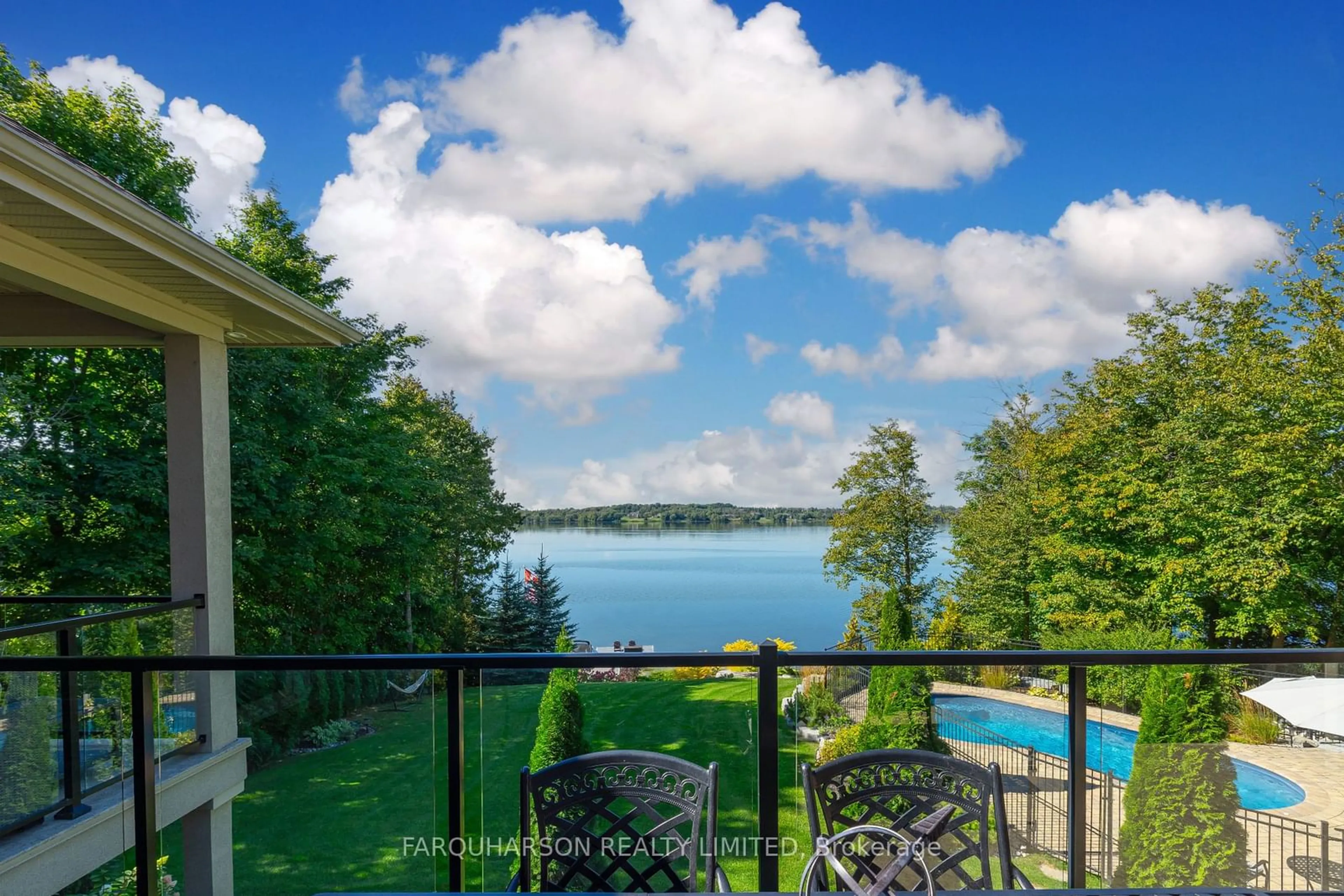 Patio, water/lake/river/ocean view for 100 Ambleside Dr, Scugog Ontario L9L 1B4