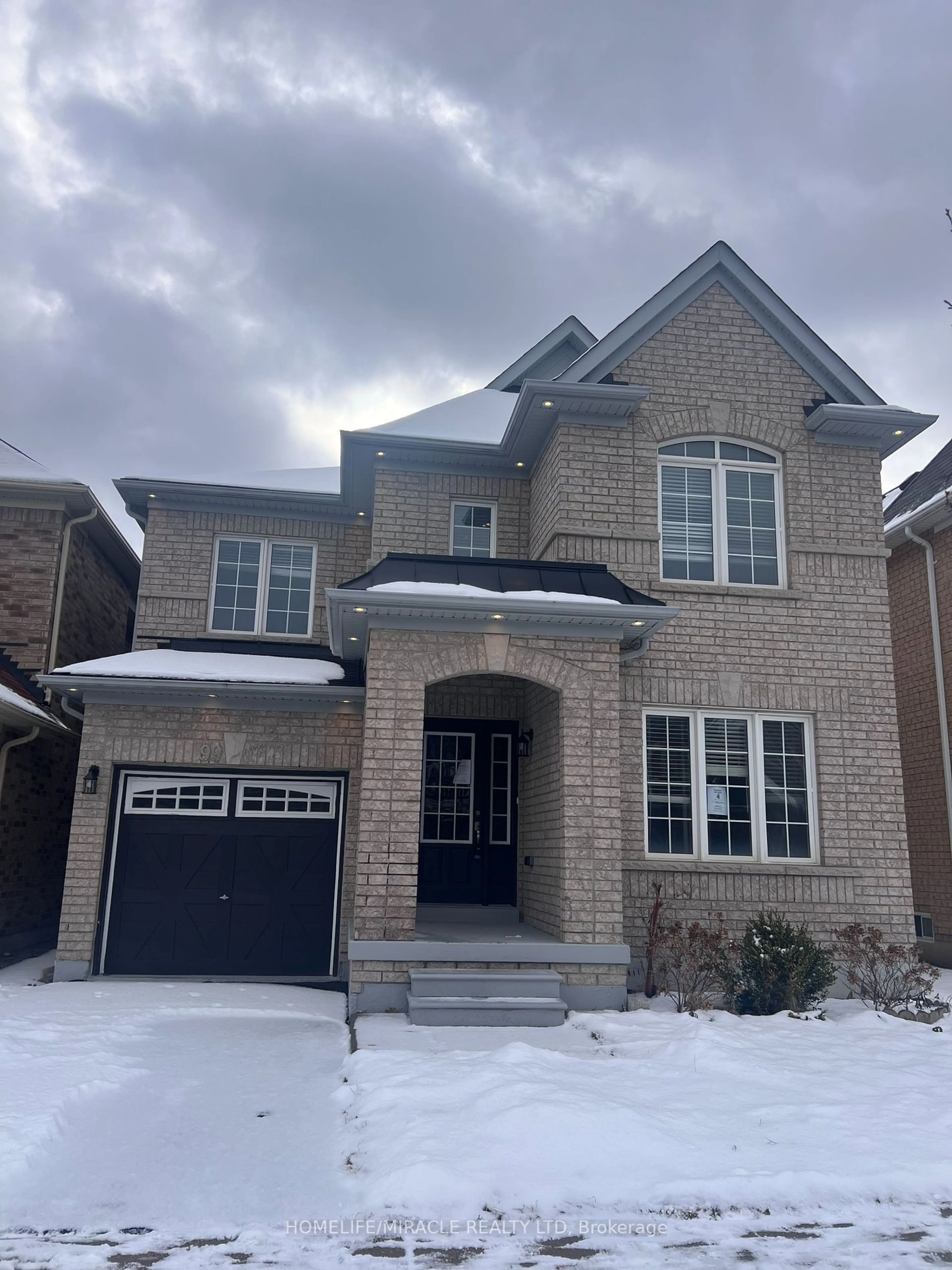 Home with brick exterior material, street for 99 Oswell Dr, Ajax Ontario L1Z 0L5